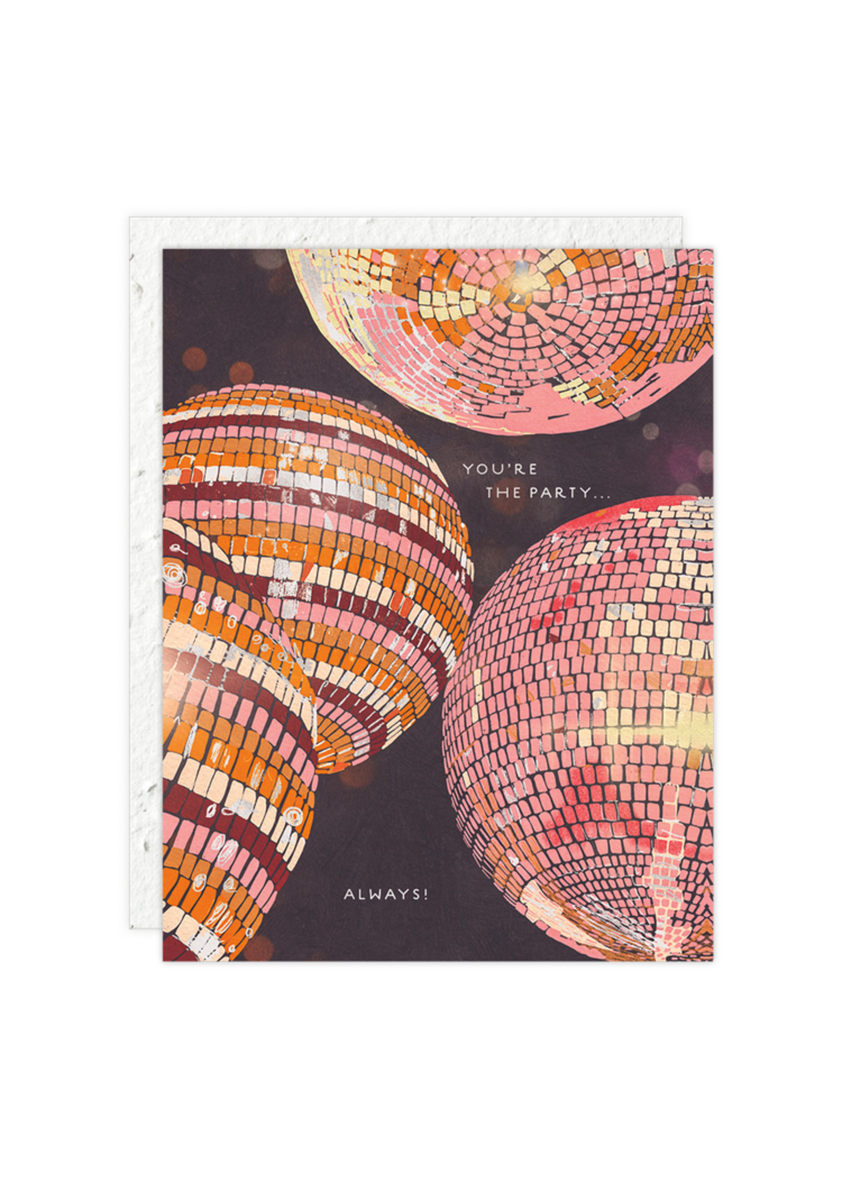 Seedlings Disco Birthday Card