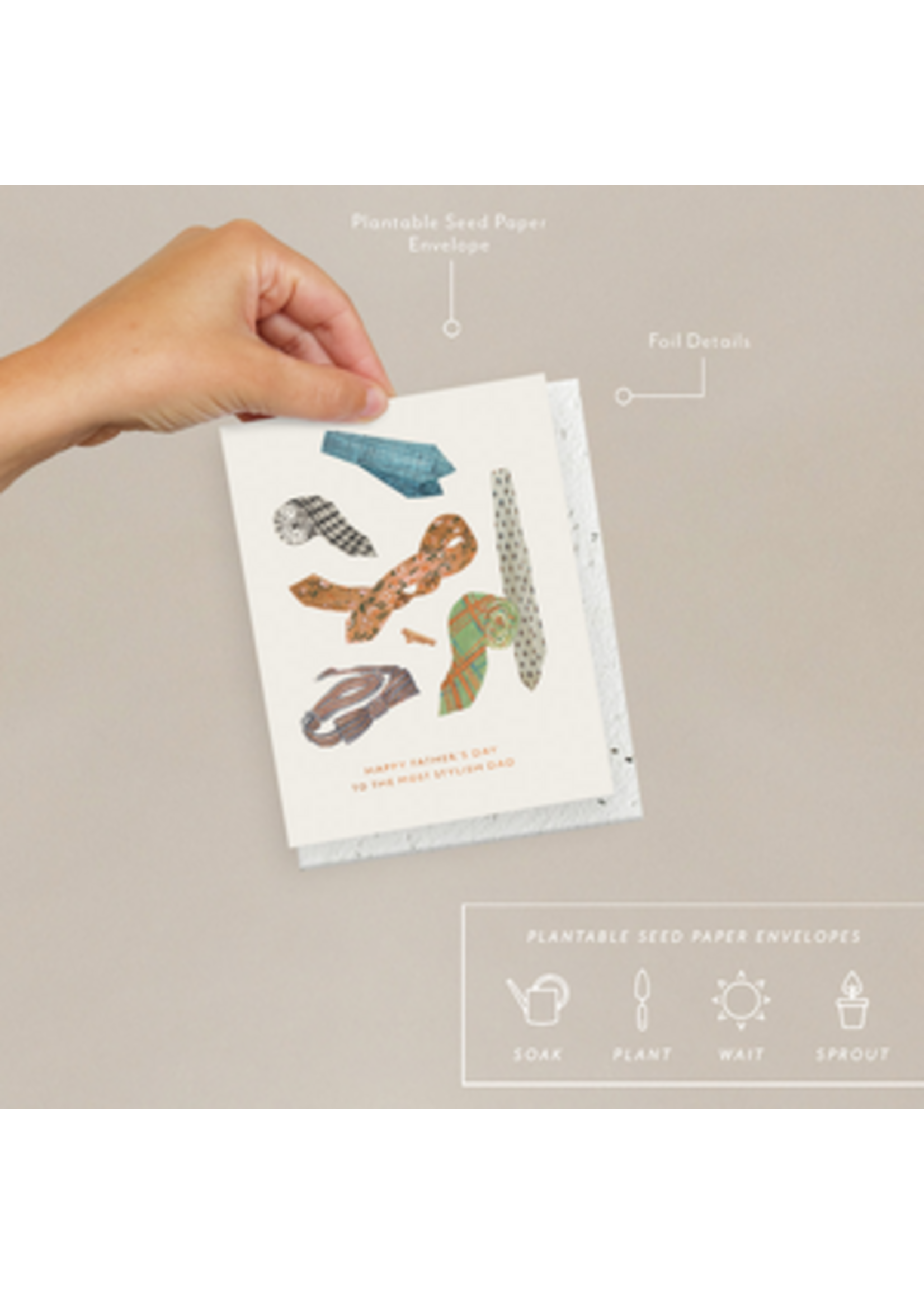 Seedlings Dad's Ties Father's Day Card