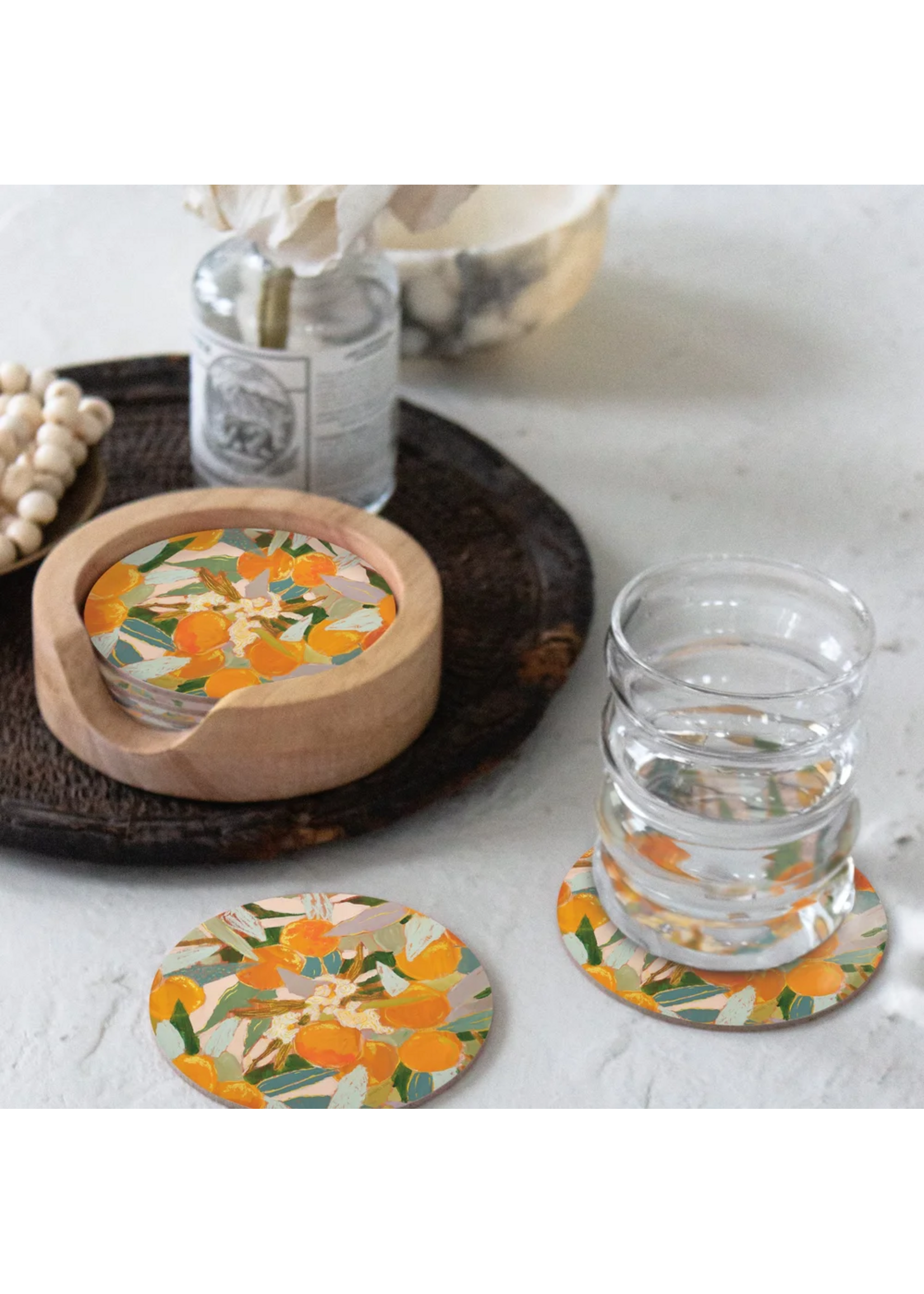 Seedlings Orange Blossoms Seedlings Coaster