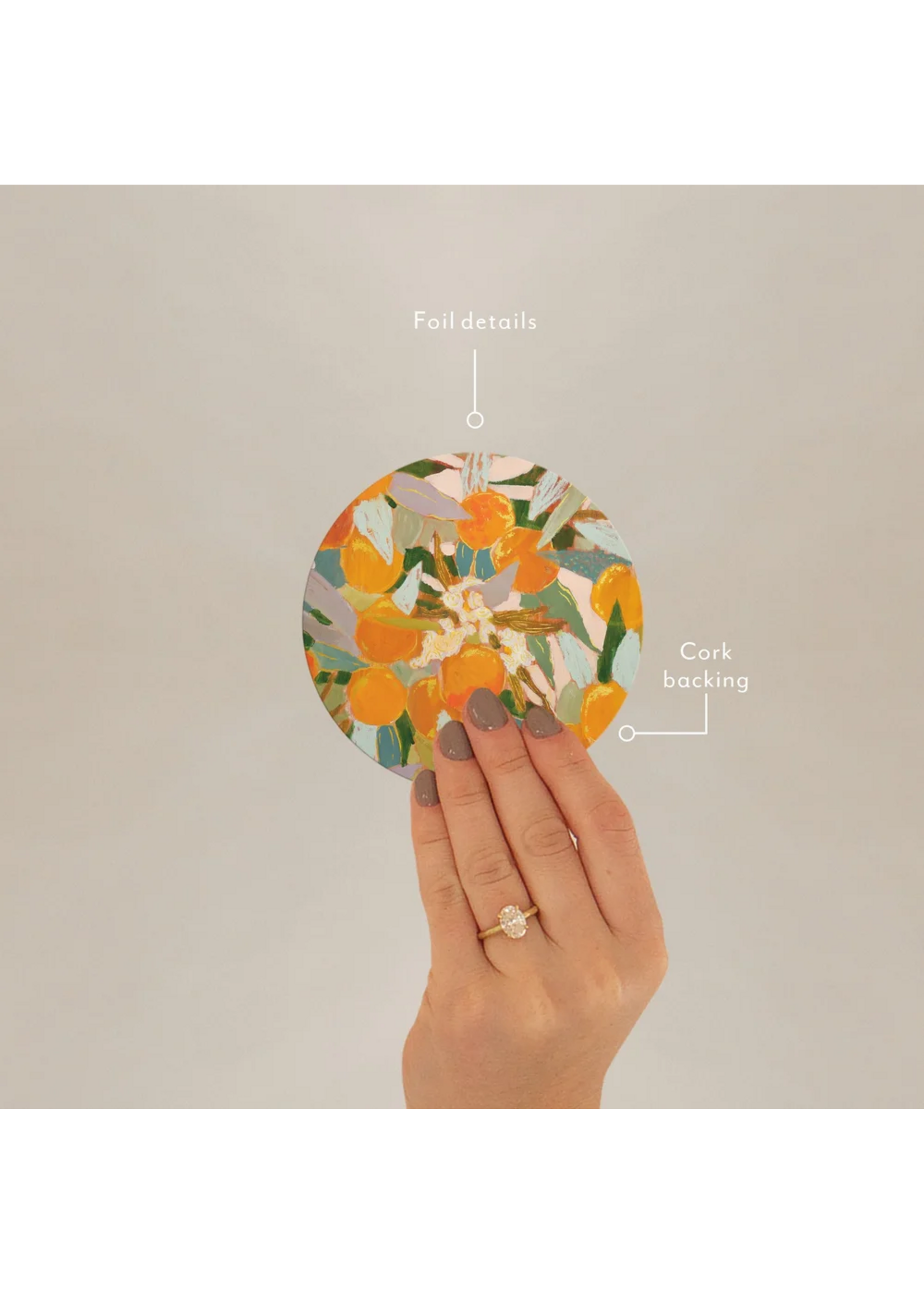 Seedlings Orange Blossoms Seedlings Coaster