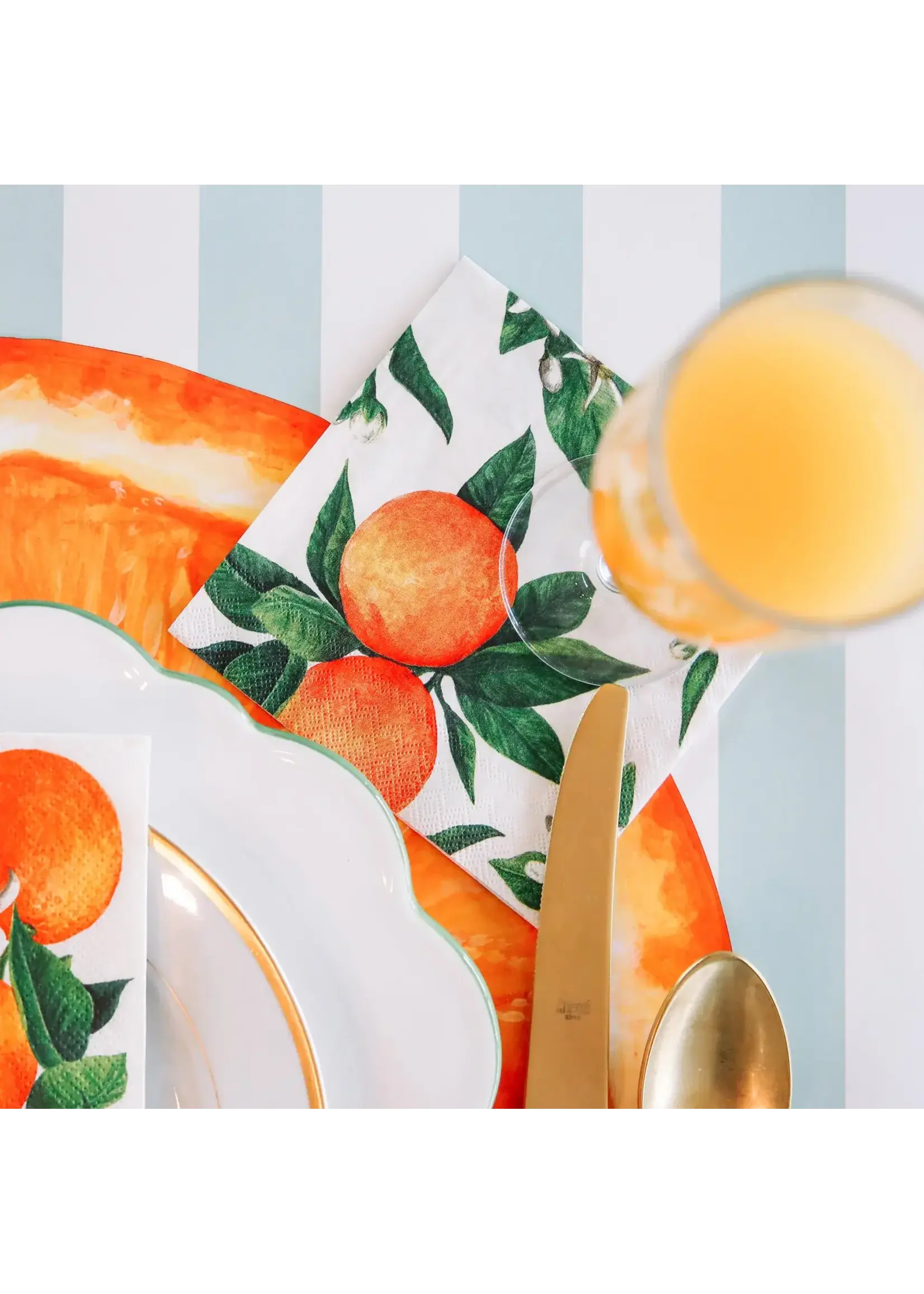 Cocktail Paper Napkins - Orange Orchard