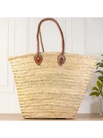 Verve Culture Moroccan Shopping Basket (Dark Brown)