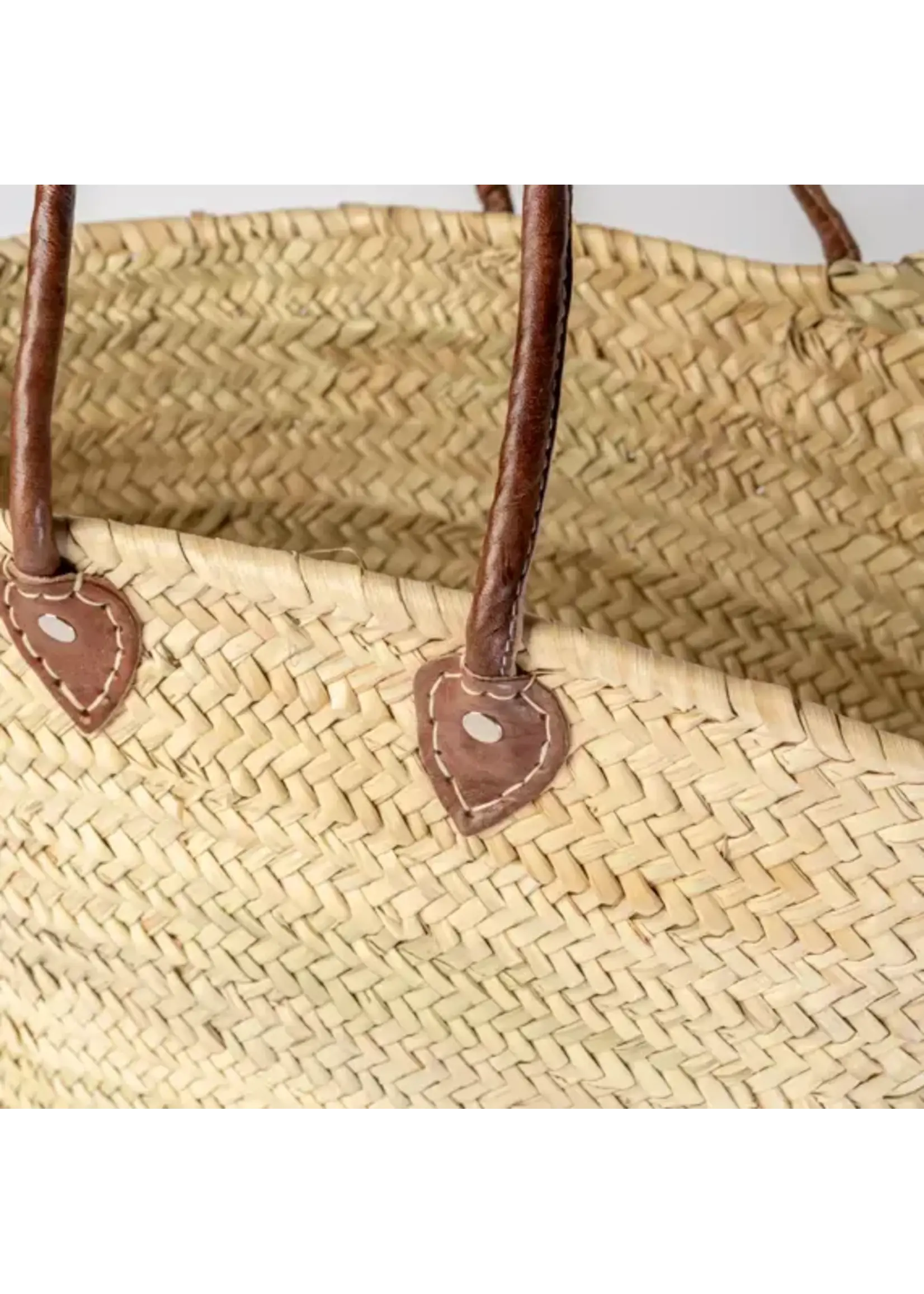 Verve Culture Moroccan Shopping Basket (Dark Brown)