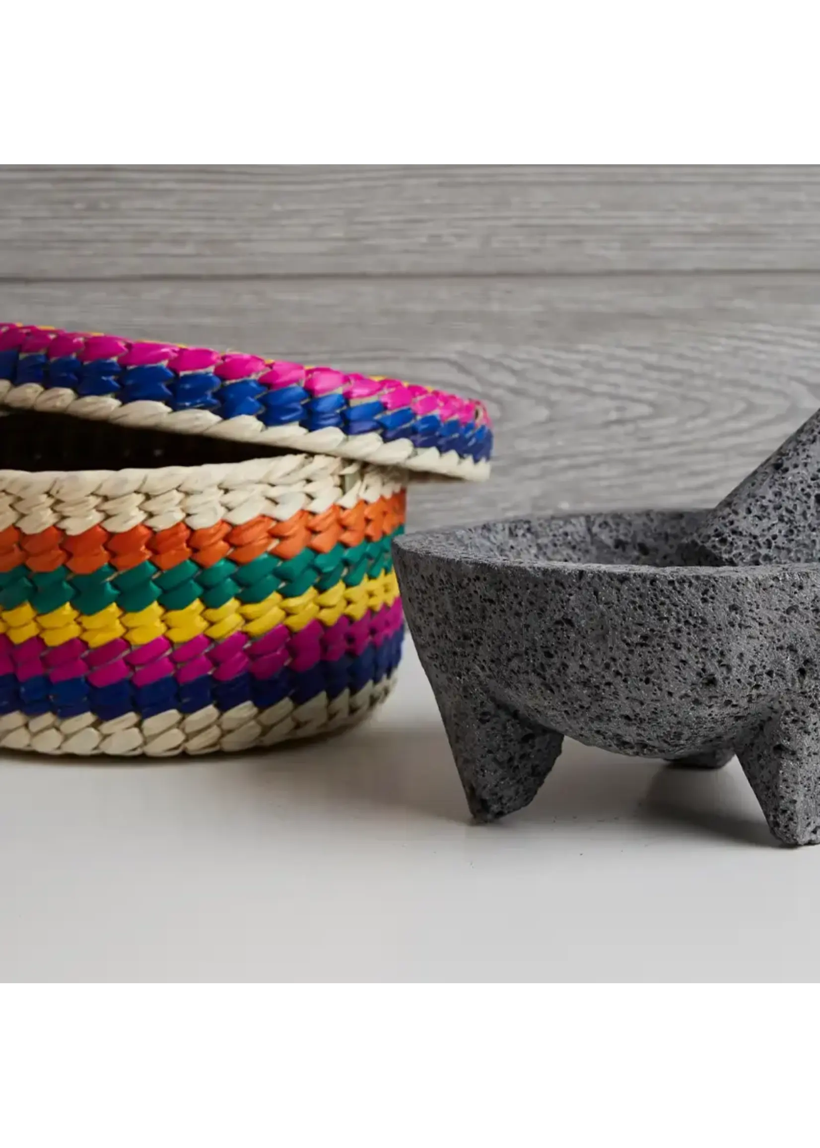 Verve Culture Molcajete with Tortilla Basket 7"