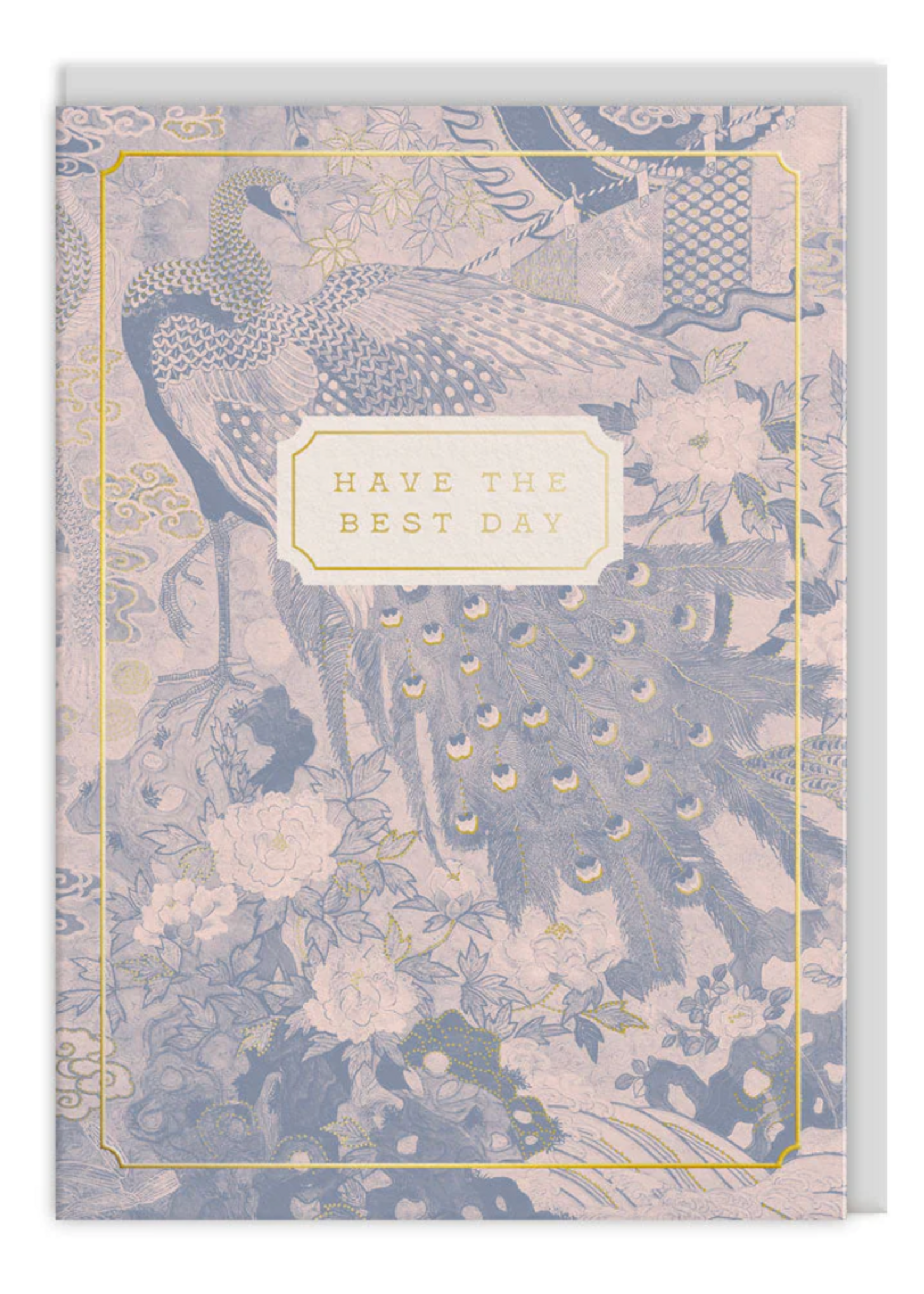 Ohh Deer Eastern Elegance Peacock Greeting  Card