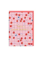 Ohh Deer Birthday Cherries Greeting Card