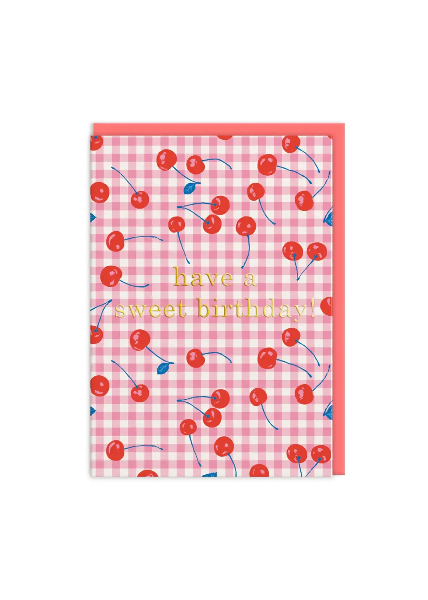 Ohh Deer Birthday Cherries Greeting Card
