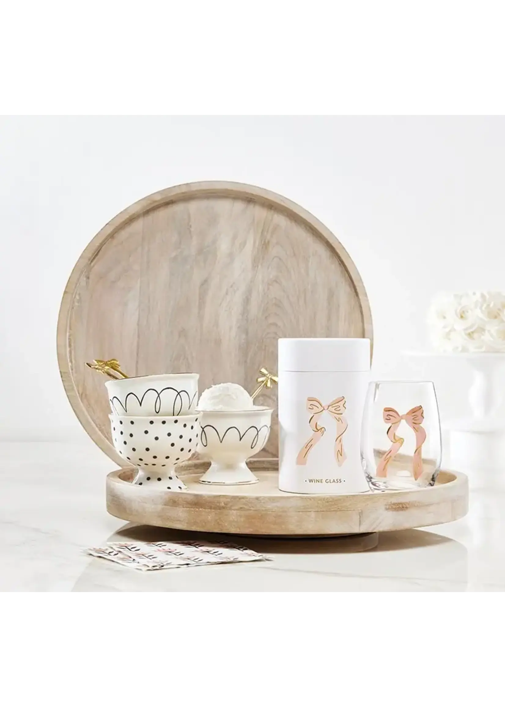 Santa Barbara Lazy Susan - (Bleach Wood)