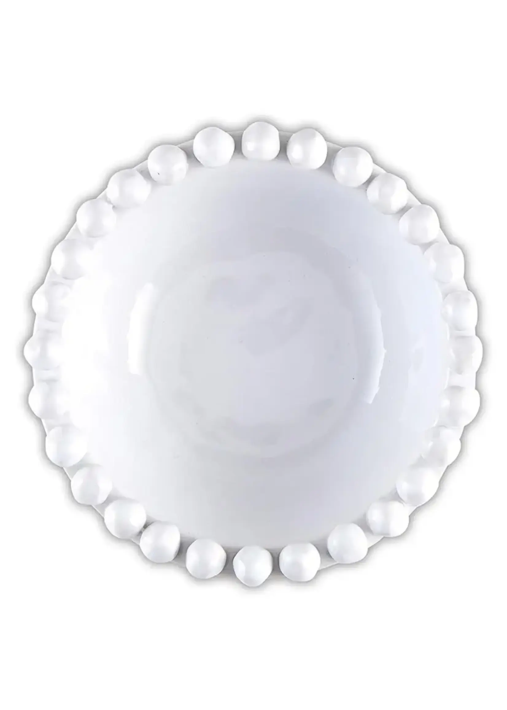 Santa Barbara Dotted Edge Bowl White- 5" (Small)