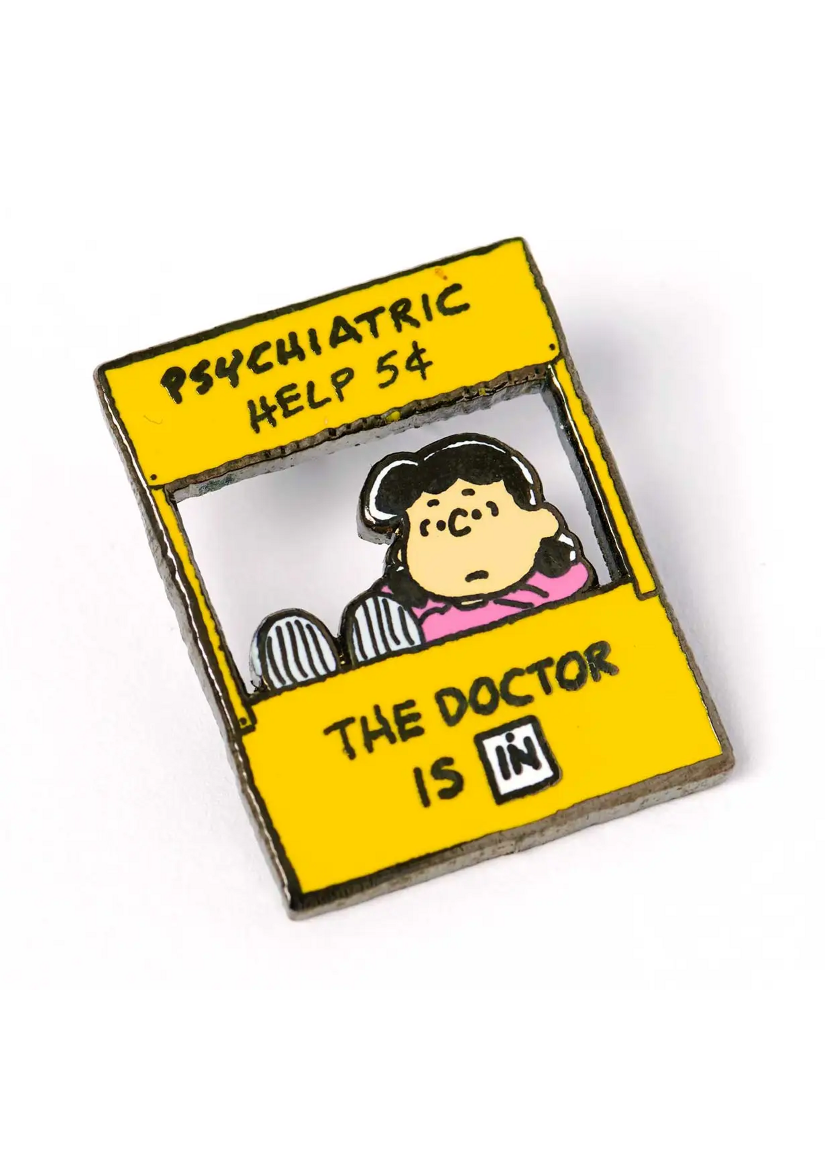 Pintrill Lucy's Psychiatry Booth Pin