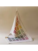 Rommytown Organic Cotton Tea Towel - Watercolour Swatches