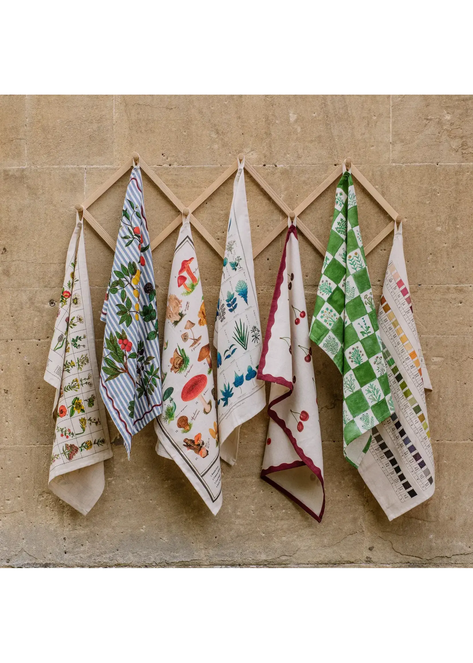 Rommytown Organic Cotton Tea Towel - Watercolour Swatches