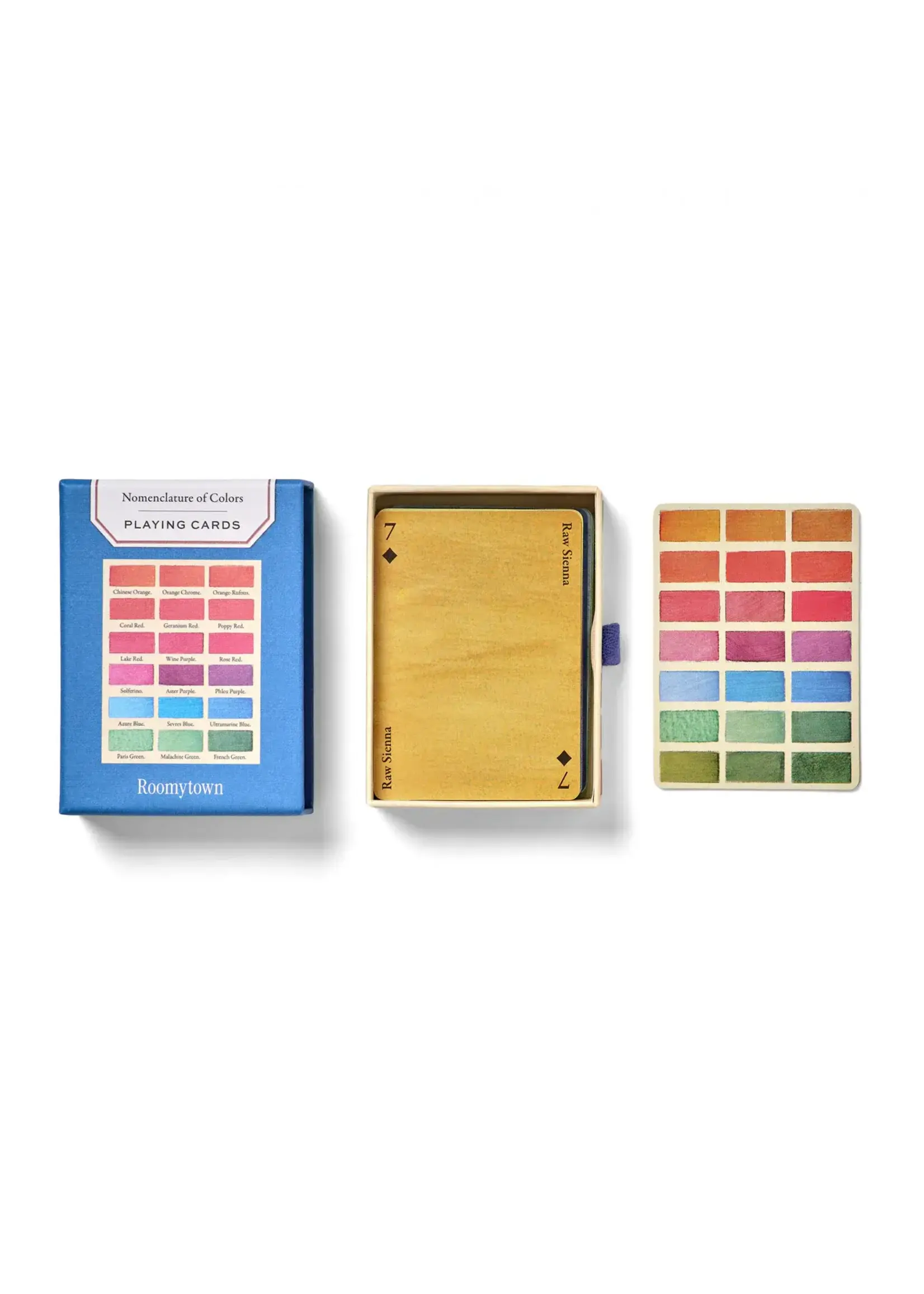 Rommytown Single Deck Playing Cards - Nomenclature of Colors