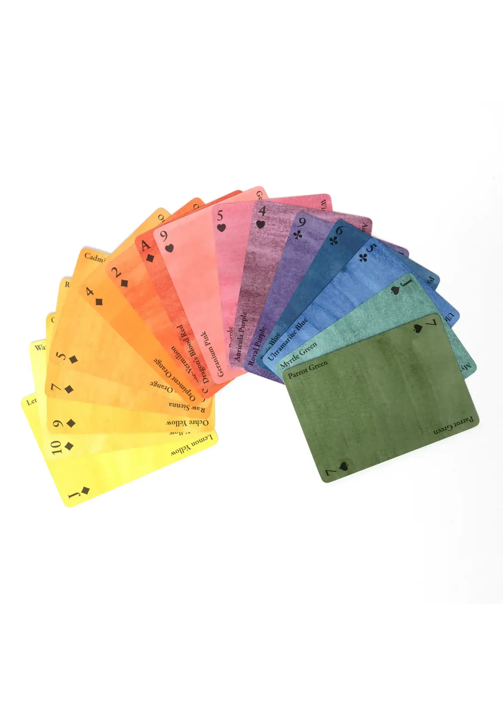 Rommytown Single Deck Playing Cards - Nomenclature of Colors