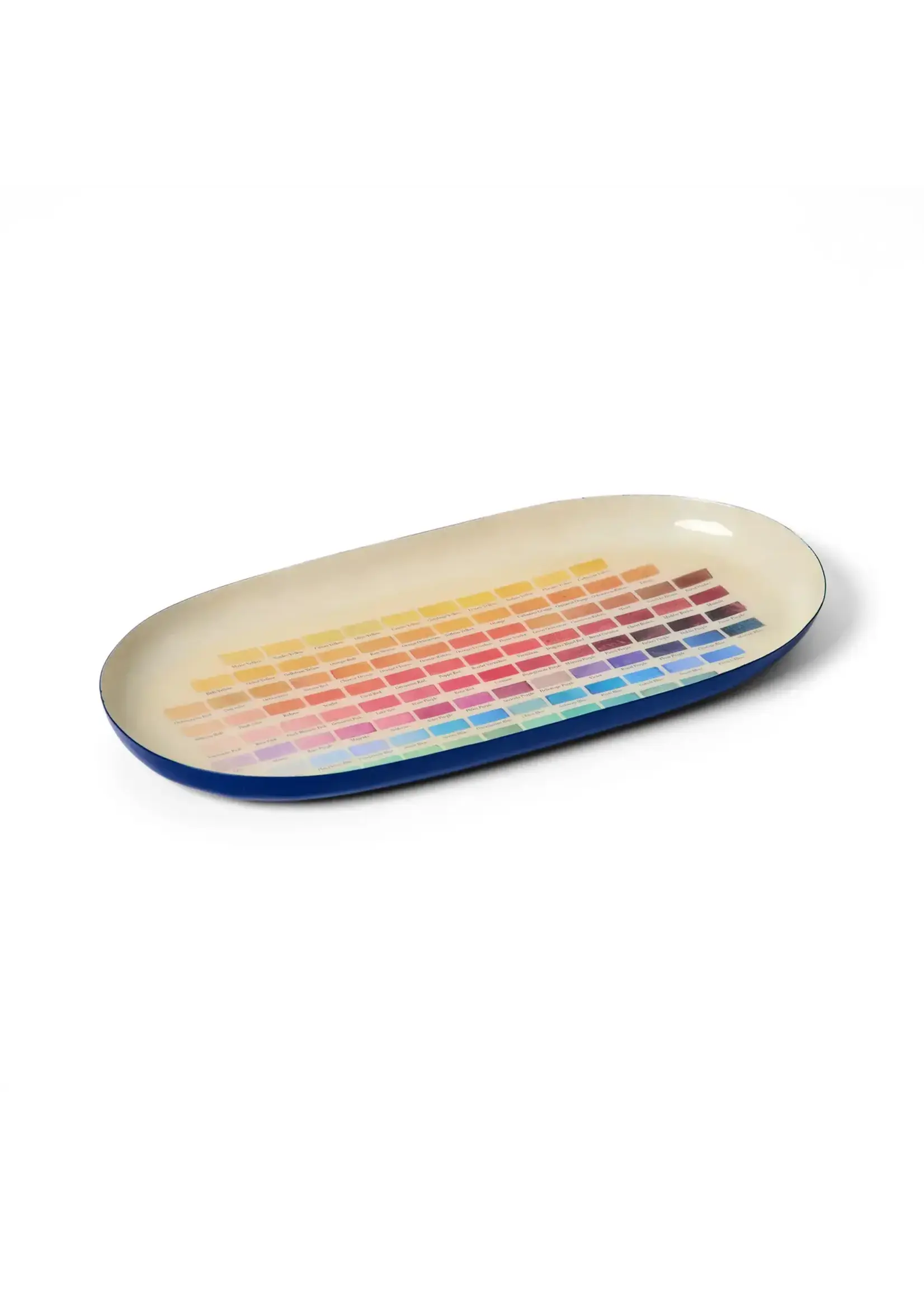 Rommytown Enamel Printed Tray - Nomenclature of Colors