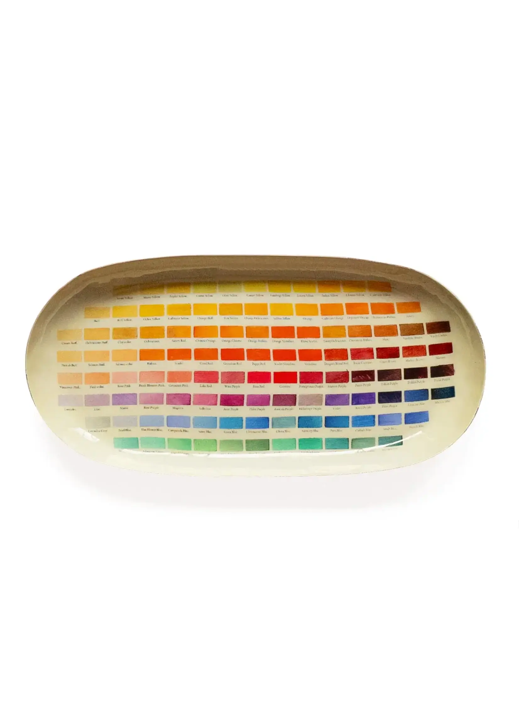 Rommytown Enamel Printed Tray - Nomenclature of Colors