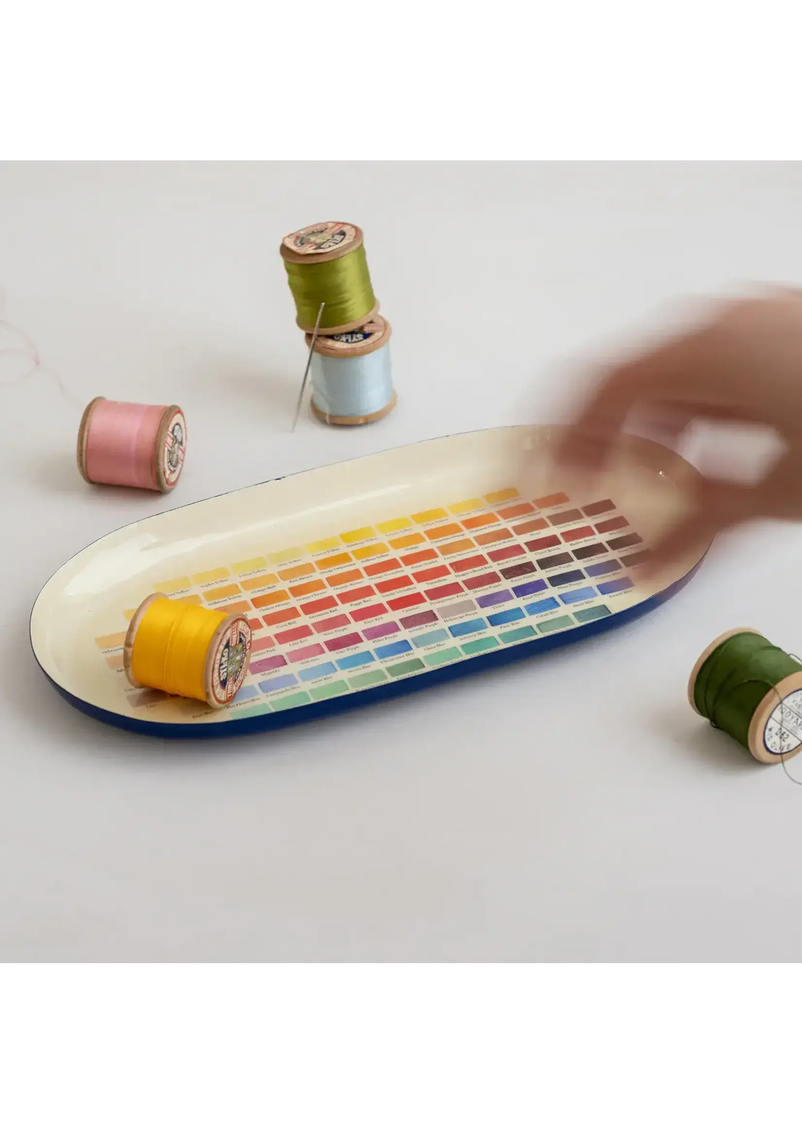 Rommytown Enamel Printed Tray - Nomenclature of Colors