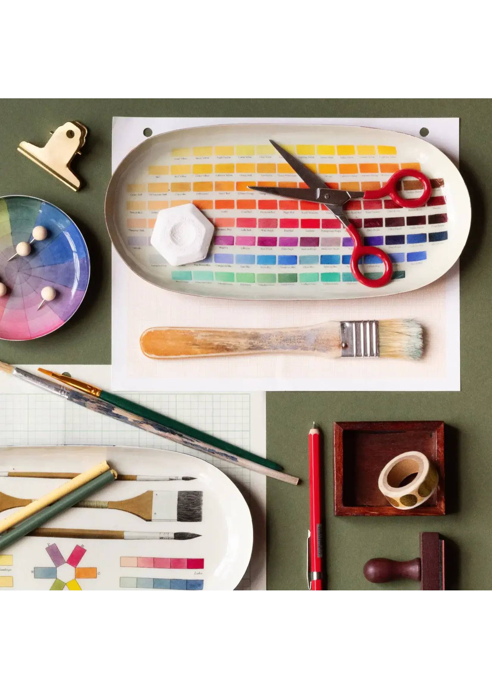 Rommytown Enamel Printed Tray - Nomenclature of Colors