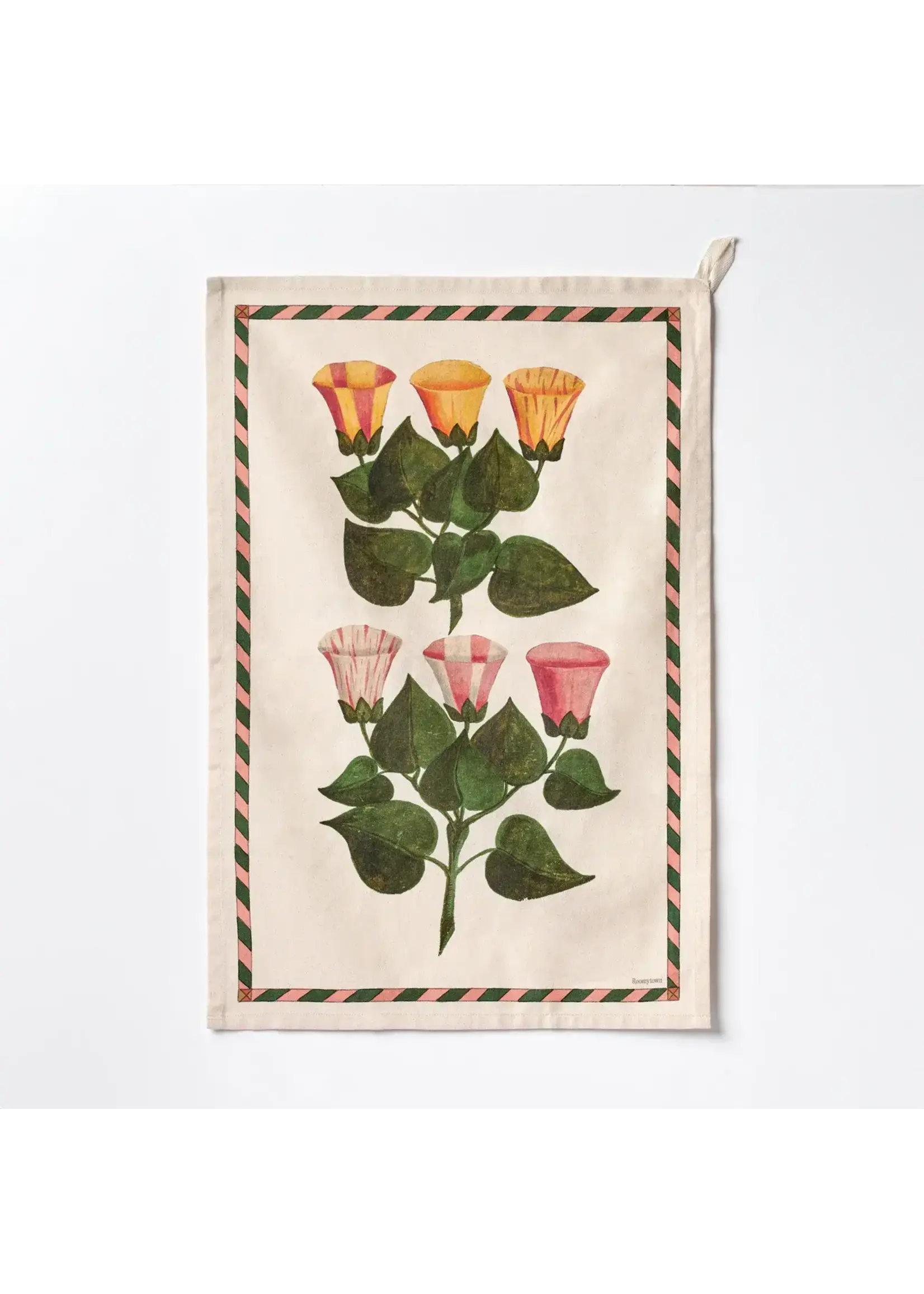 Rommytown Organic Cotton Tea Towel - Festival Flowers