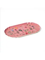 Rommytown Scalloped Enamel Tray - Festival of Flowers