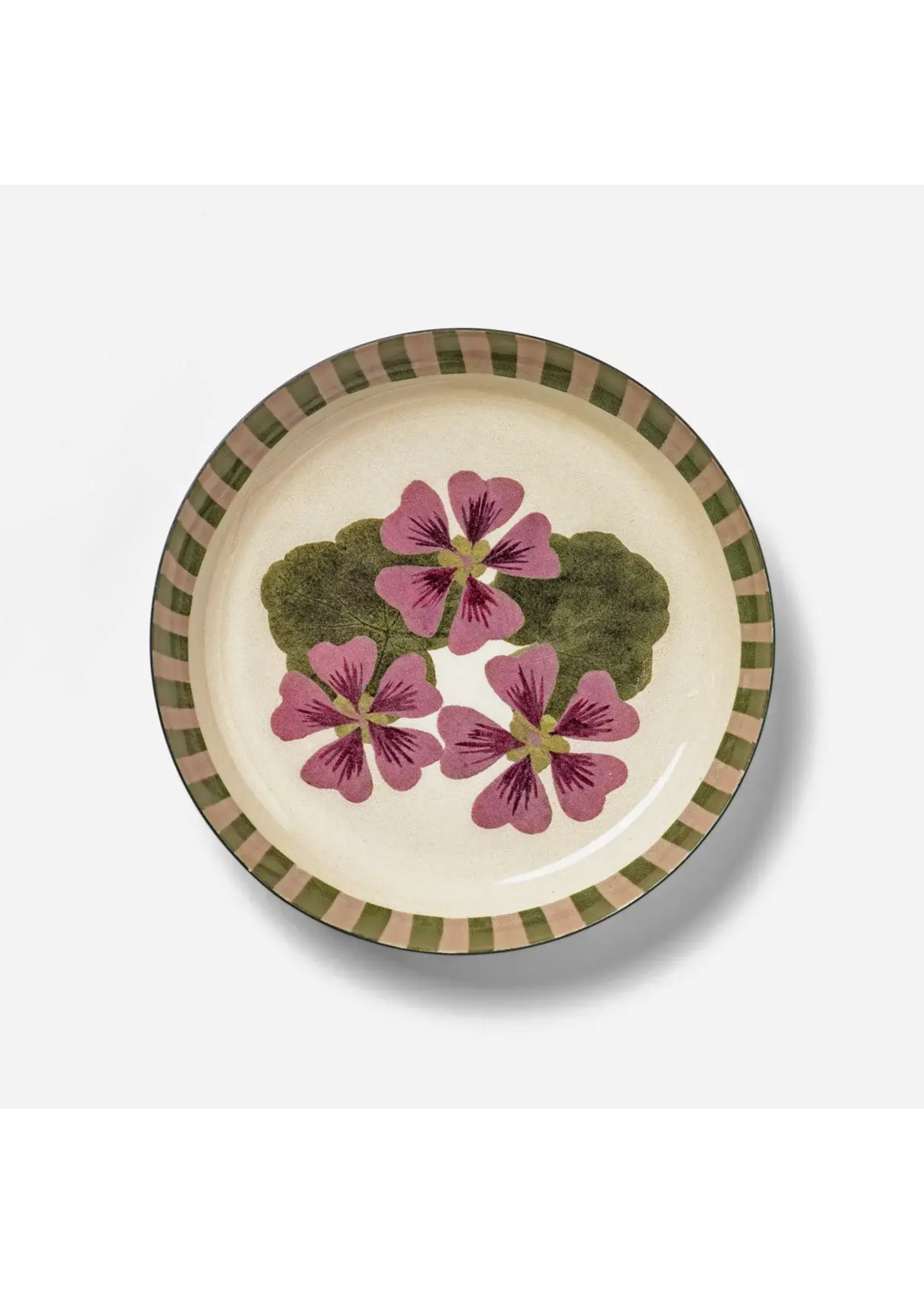 Rommytown Round Enamel Tray - Geranium