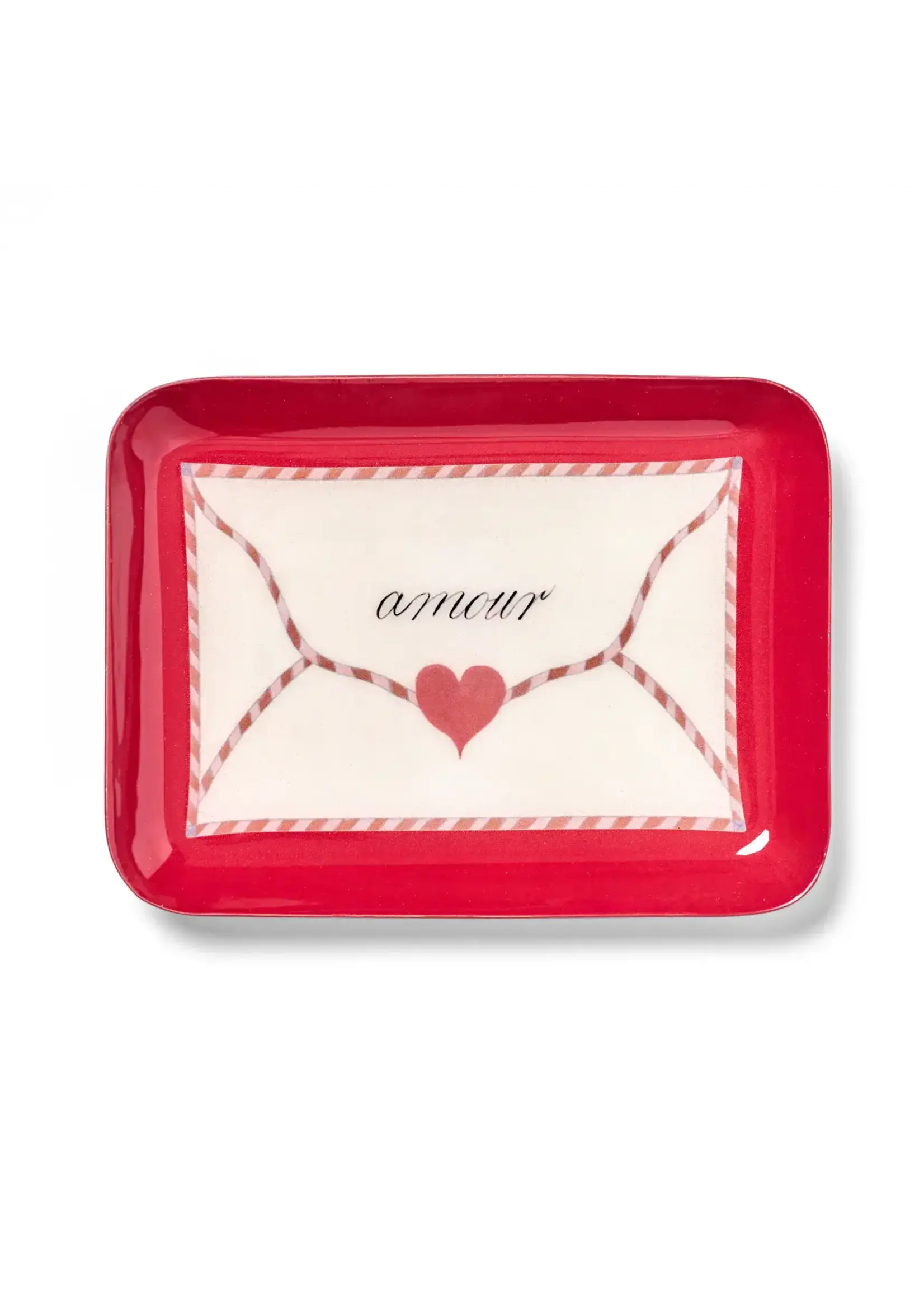 Rommytown Rectangular Enamel Tray - Love Letter