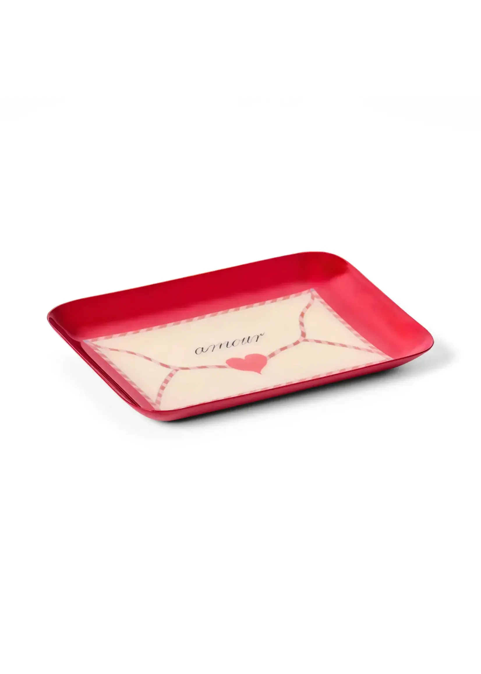 Rommytown Rectangular Enamel Tray - Love Letter