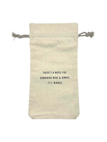 There's a winner (Canvas Wine Bag)