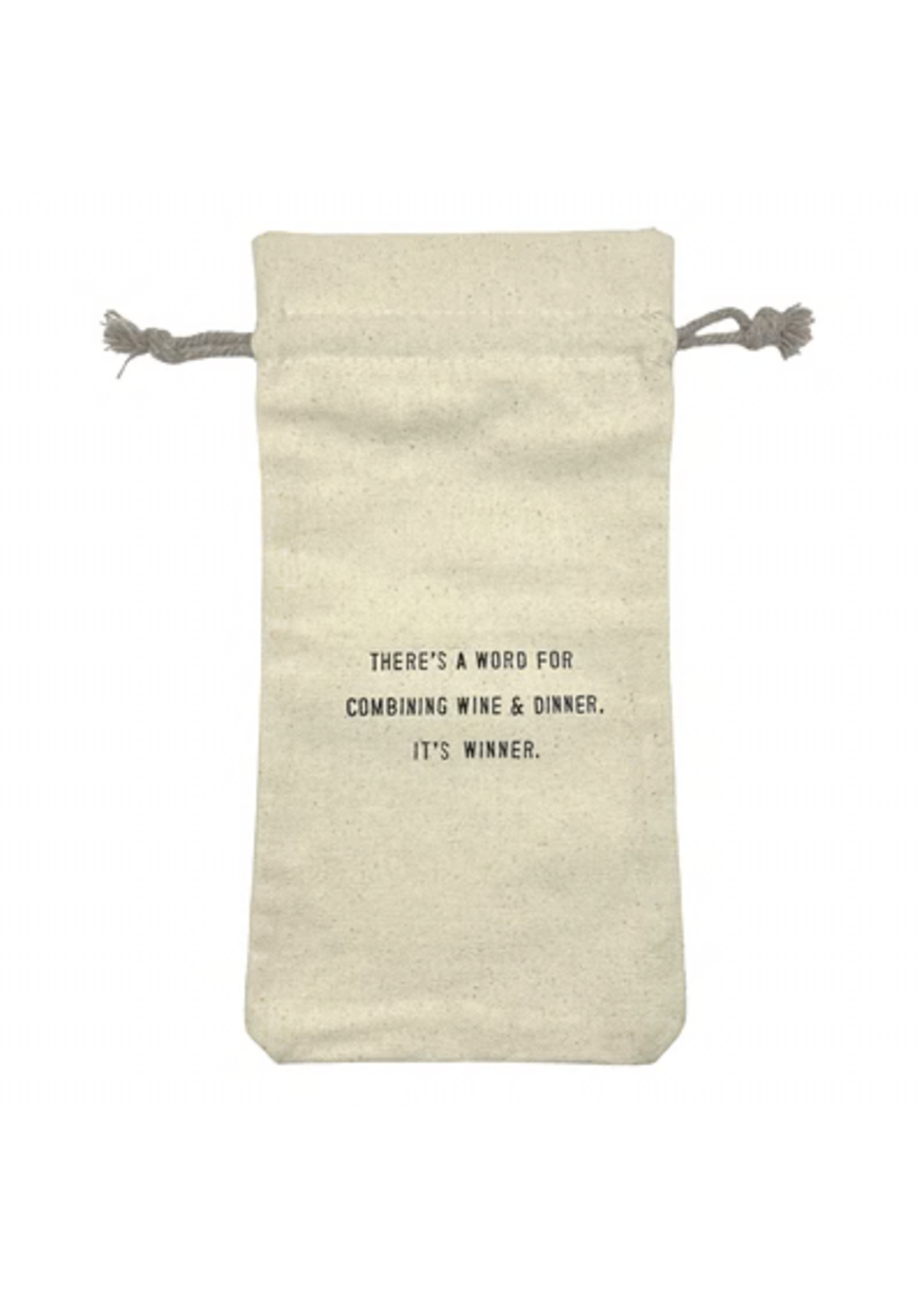 There's a winner (Canvas Wine Bag)