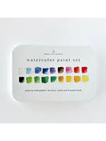 Emily Lex Studio Watercolor Paint Set (18 colors w/brush)