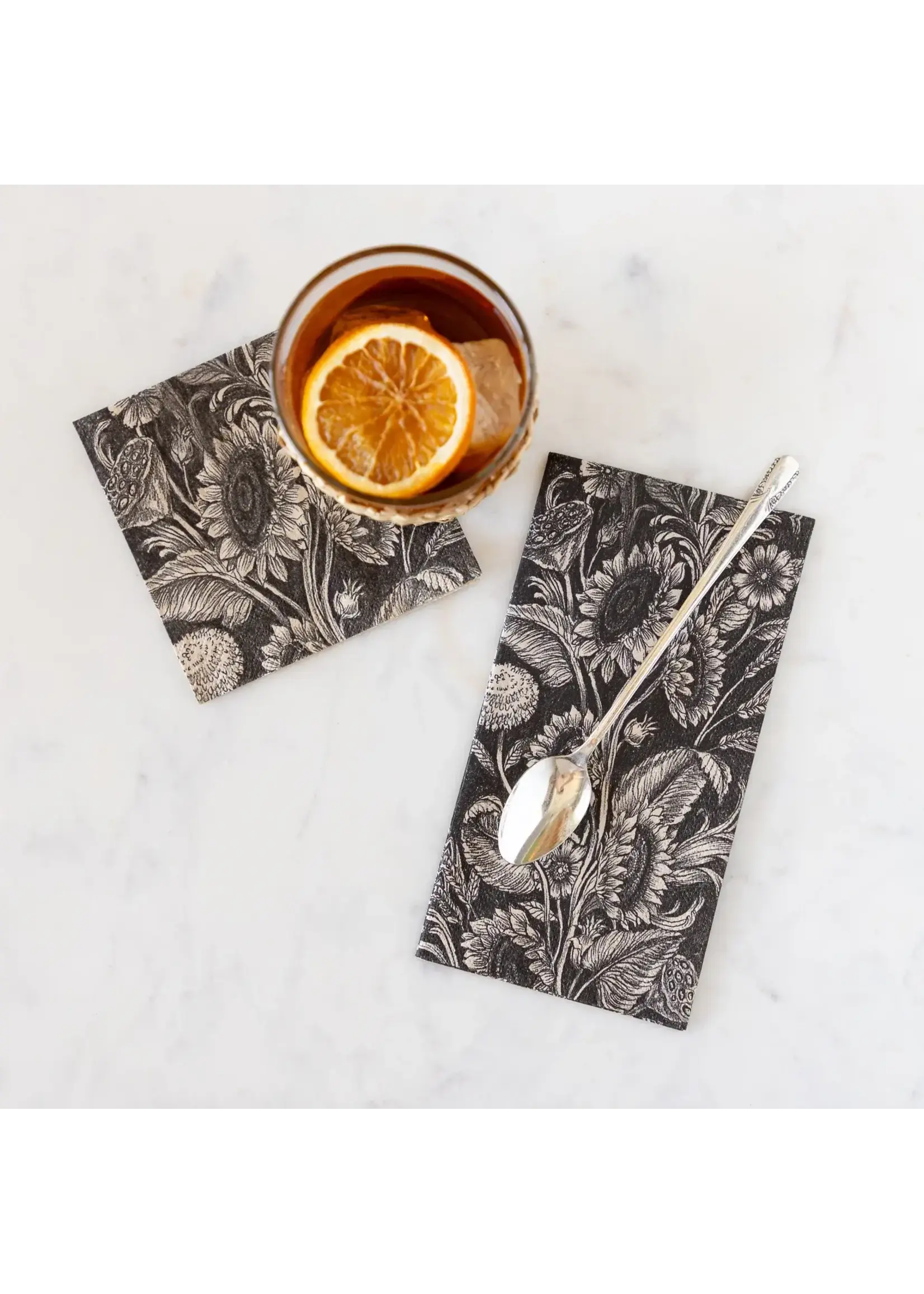 Vintage Sunflower Guest Napkin