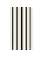 Black Linen Stripe  Guest Napkin
