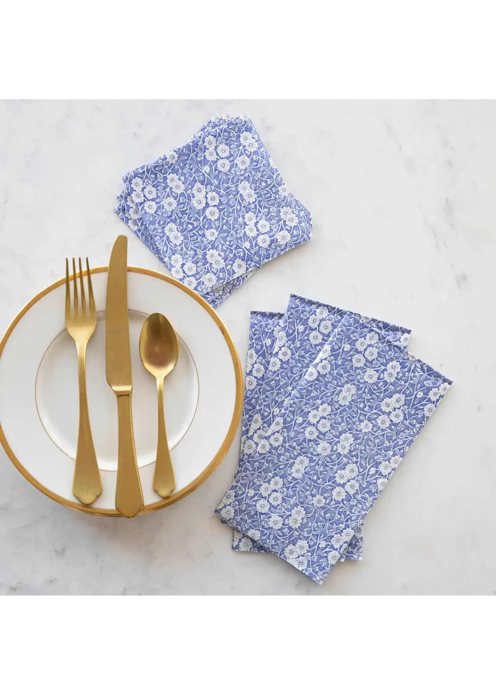 Blue Calico Guest Napkin