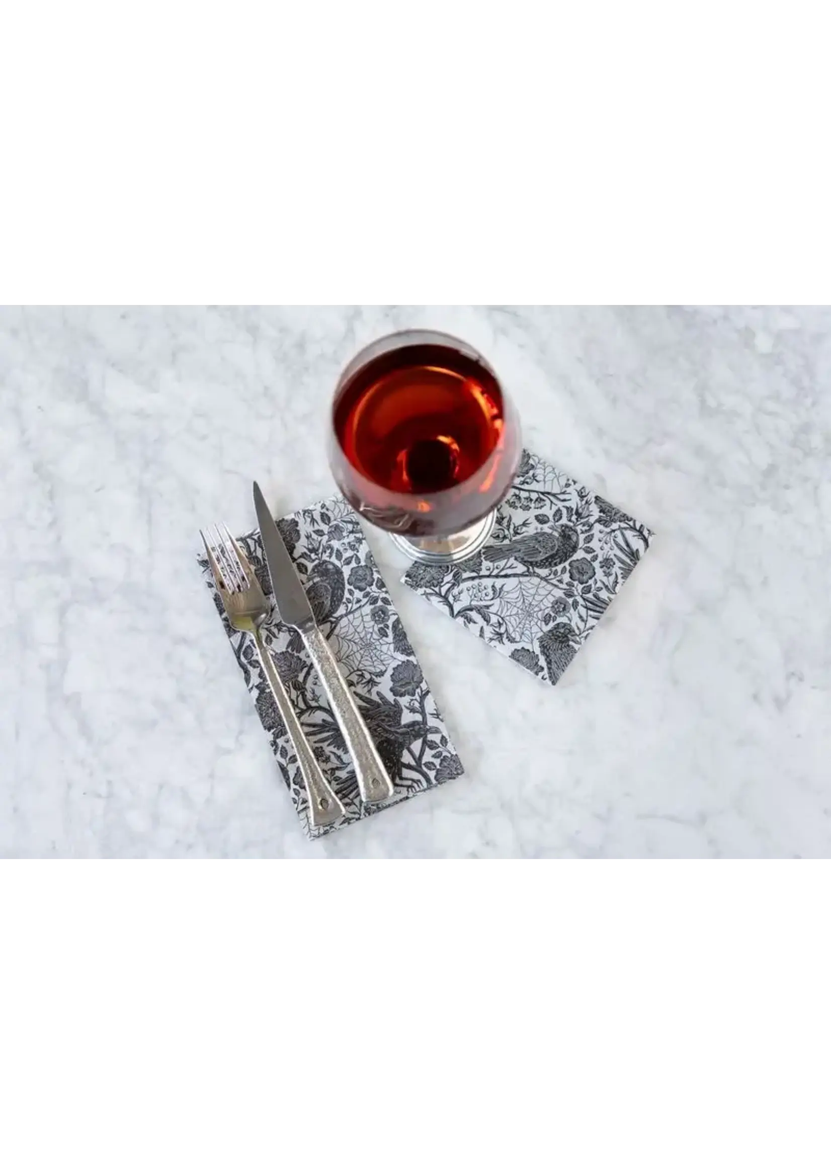 Raven Toile Cocktail Napkin