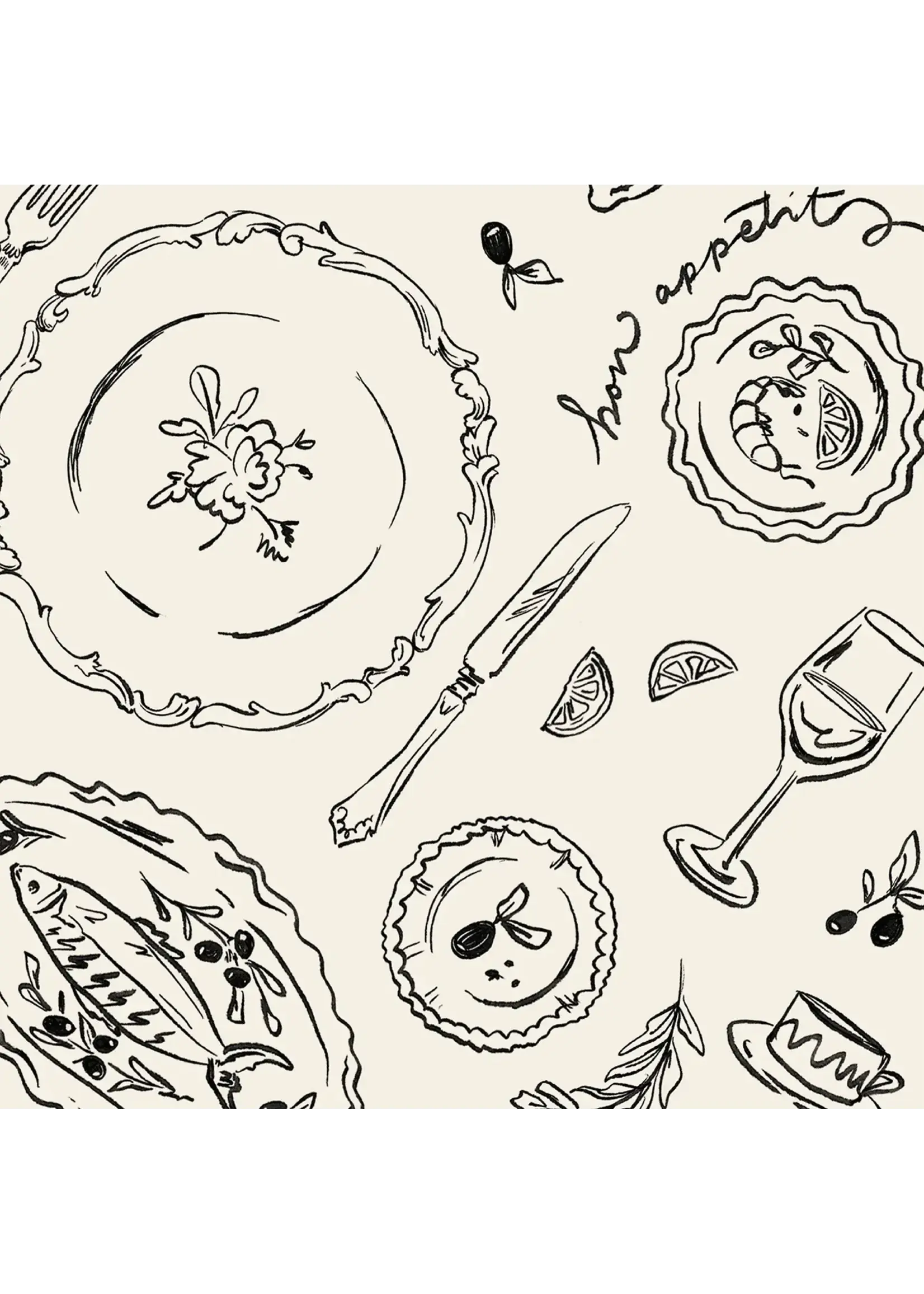 Dinner Party Cocktail Napkin