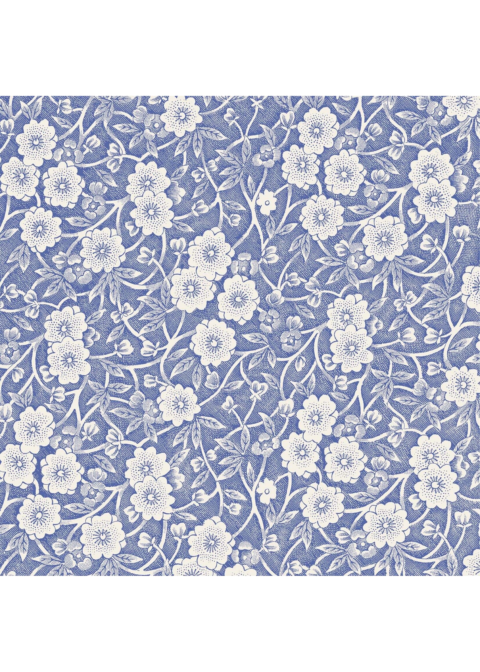 Blue Calico Cocktail Napkin