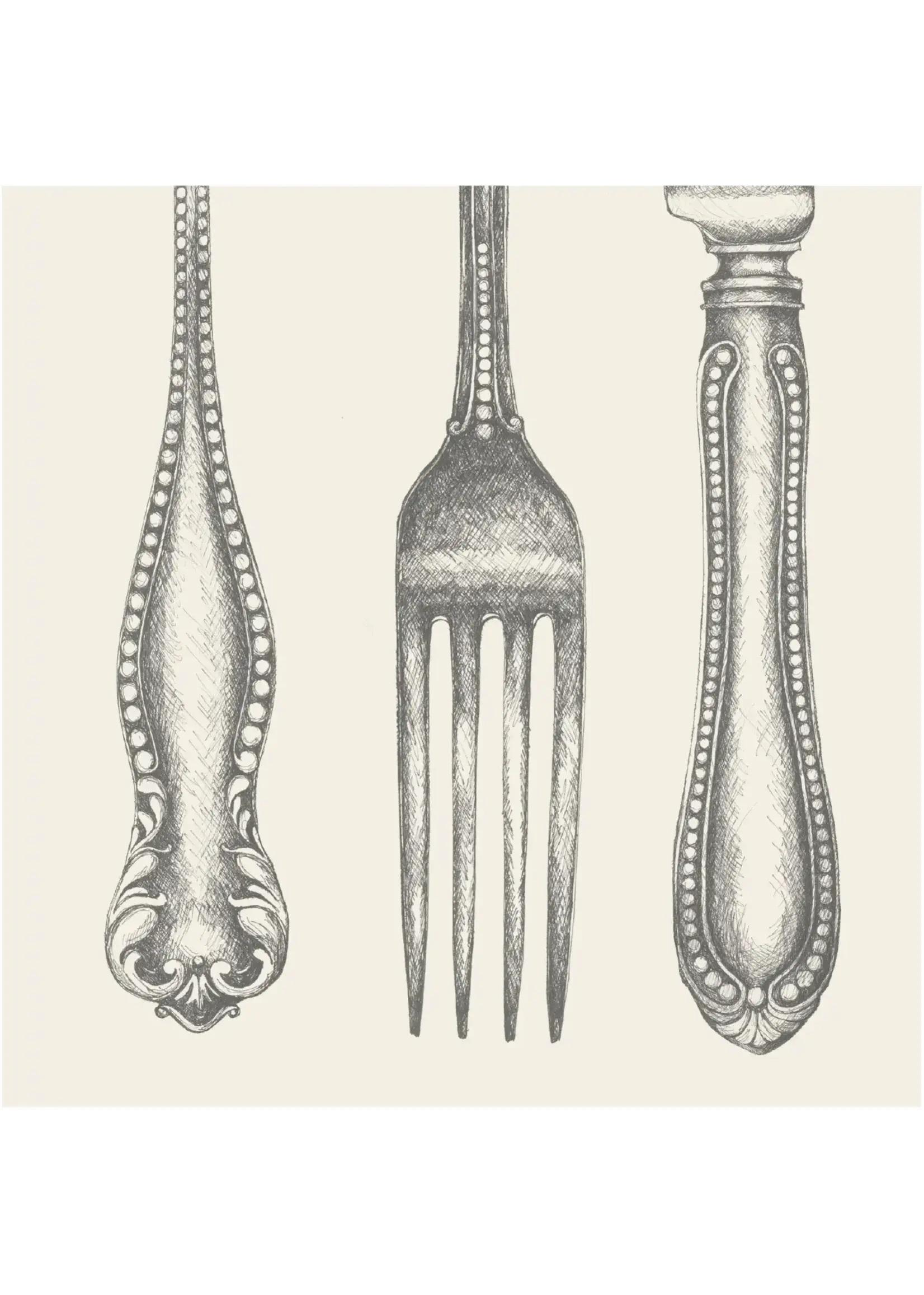 Classic Cutlery Cocktail Napkins