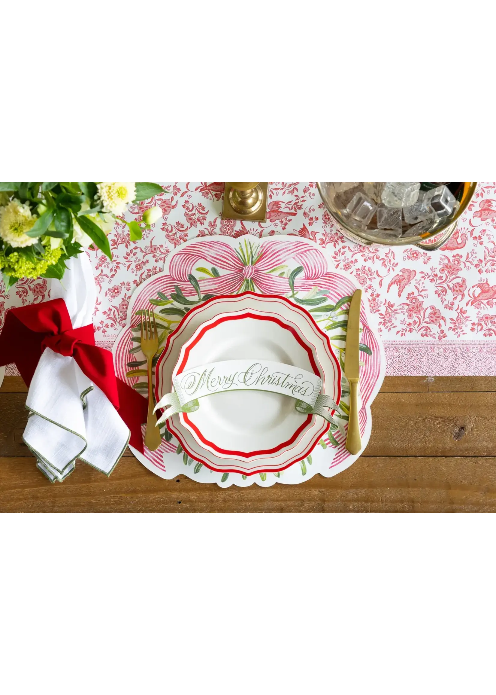 Die-cut Mistletoe Placemat