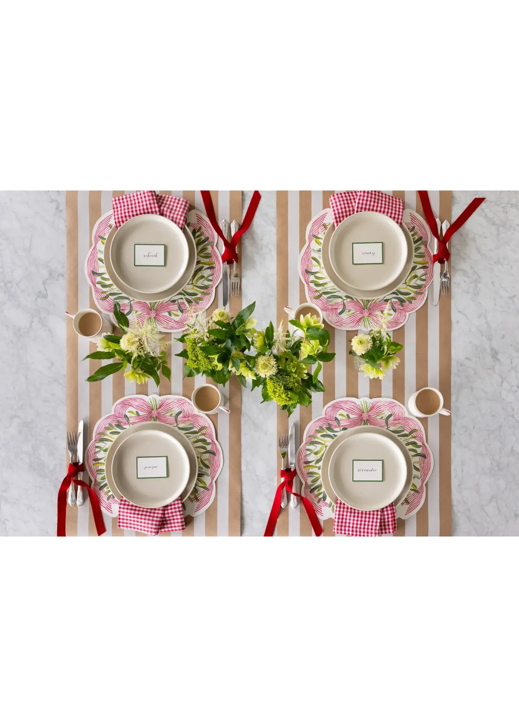 Die-cut Mistletoe Placemat