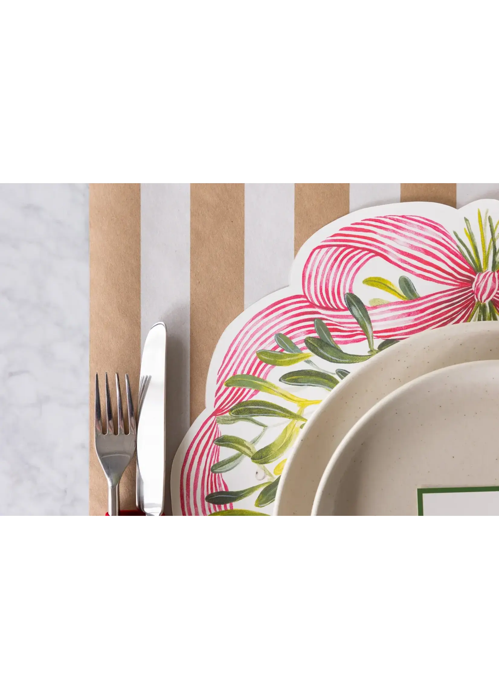 Die-cut Mistletoe Placemat