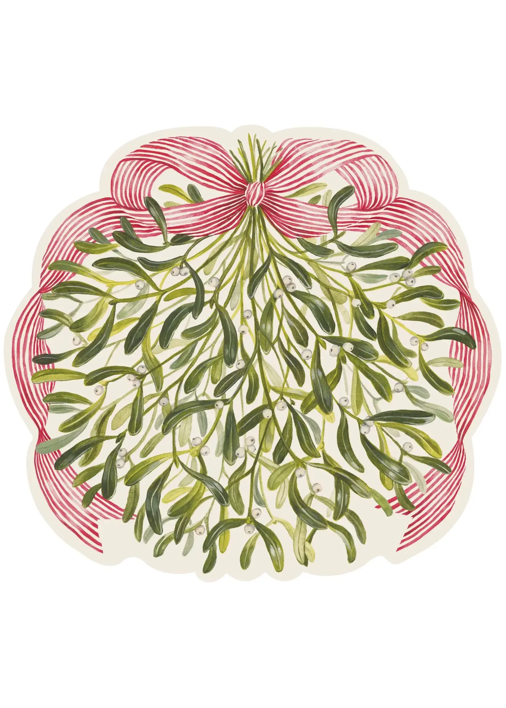 Die-cut Mistletoe Placemat