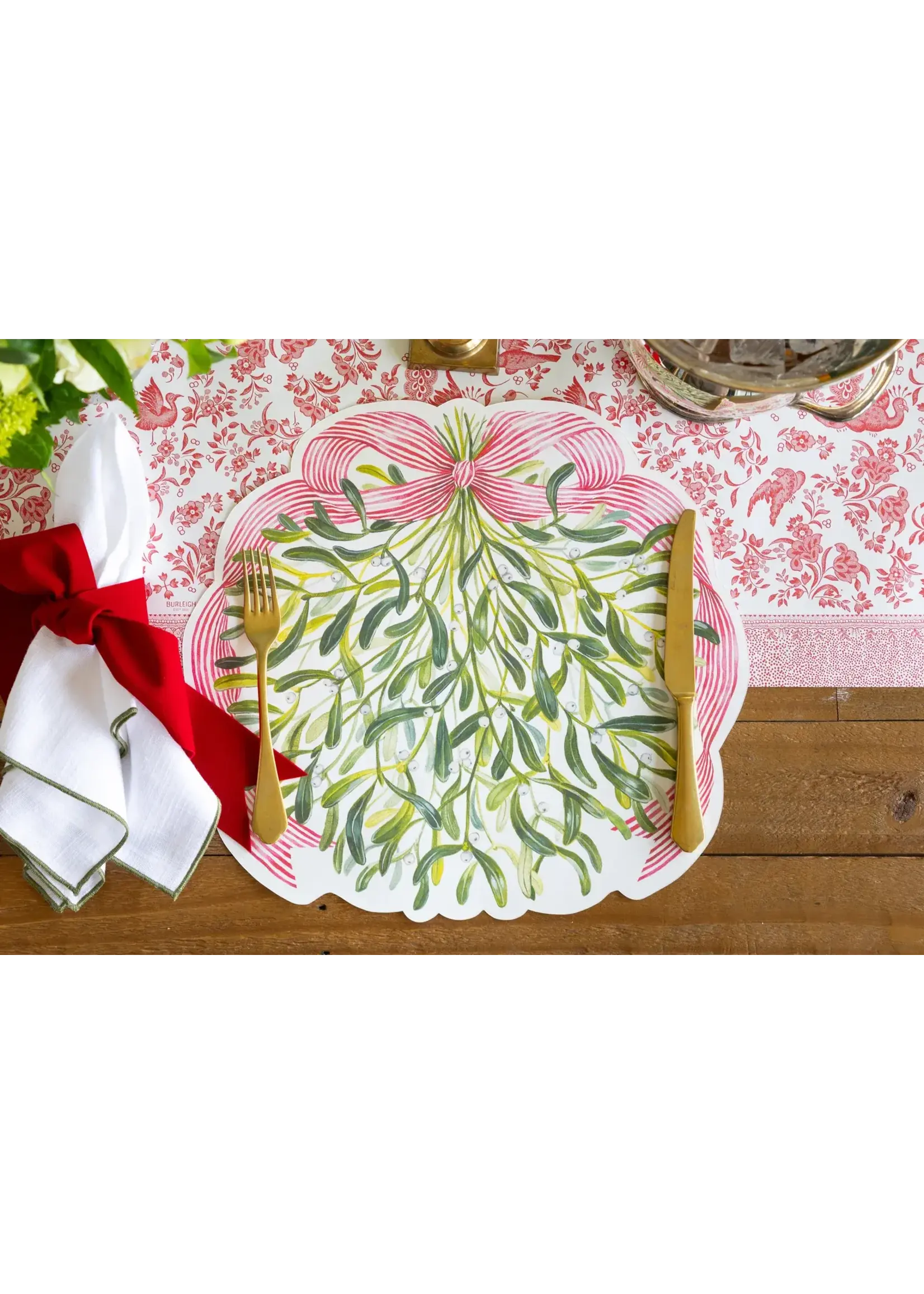 Die-cut Mistletoe Placemat