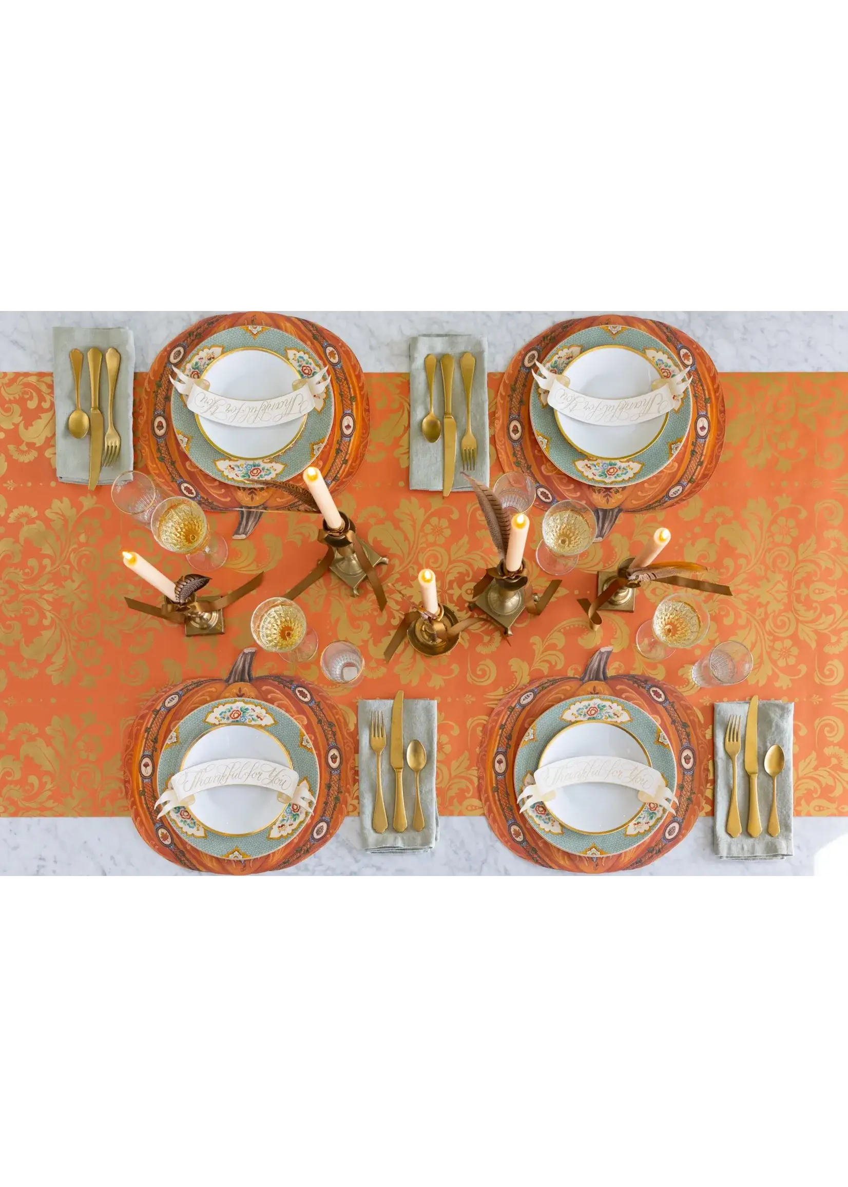 Die-cut Antique Pumpkin Placemat