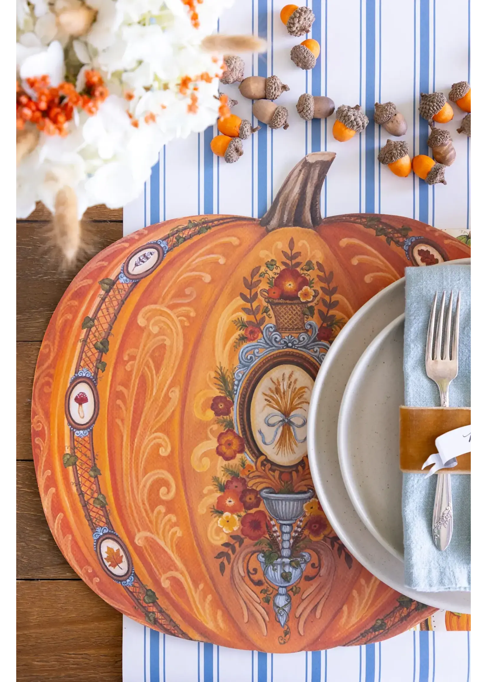 Die-cut Antique Pumpkin Placemat