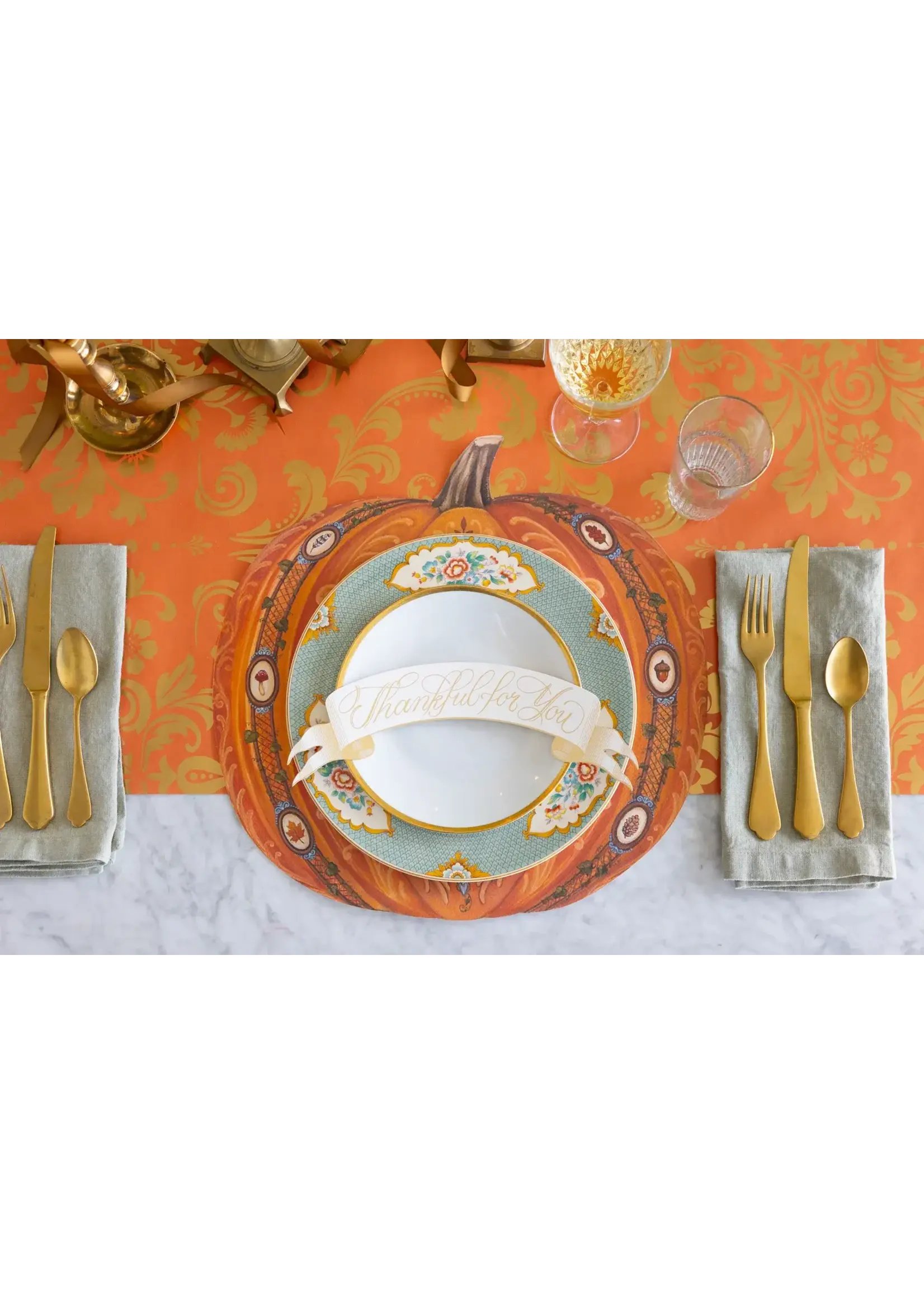 Die-cut Antique Pumpkin Placemat