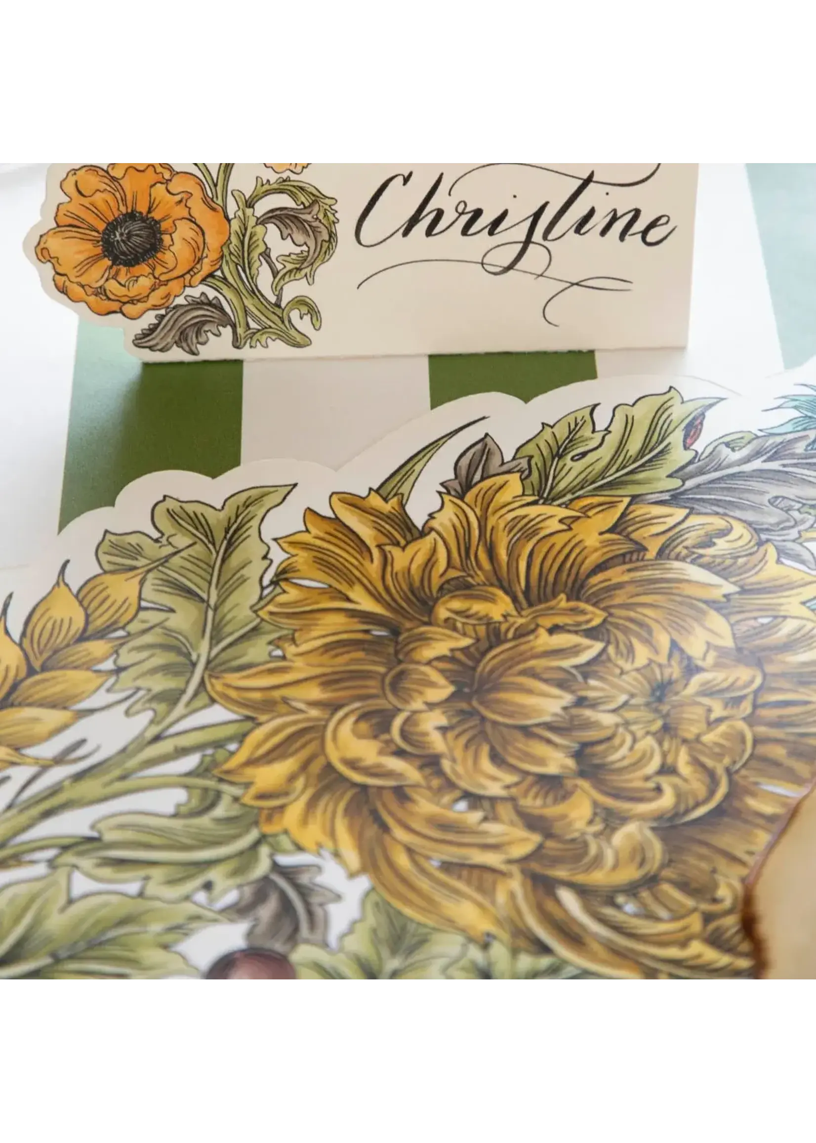 Die-cut Autumn Acanthus Wreath  Placemat