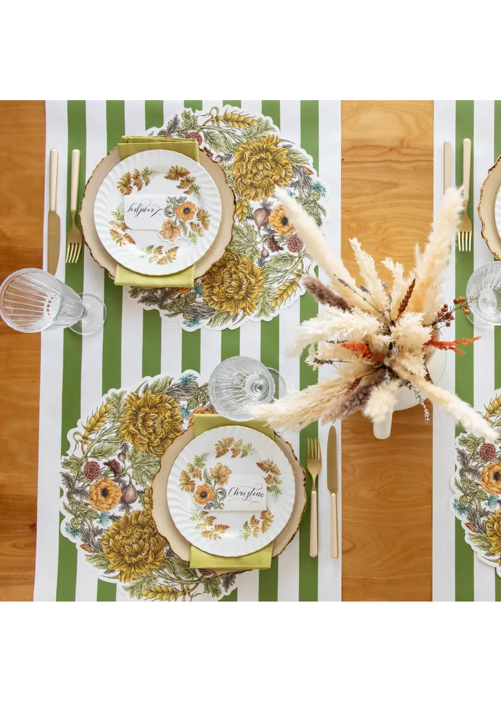 Die-cut Autumn Acanthus Wreath  Placemat