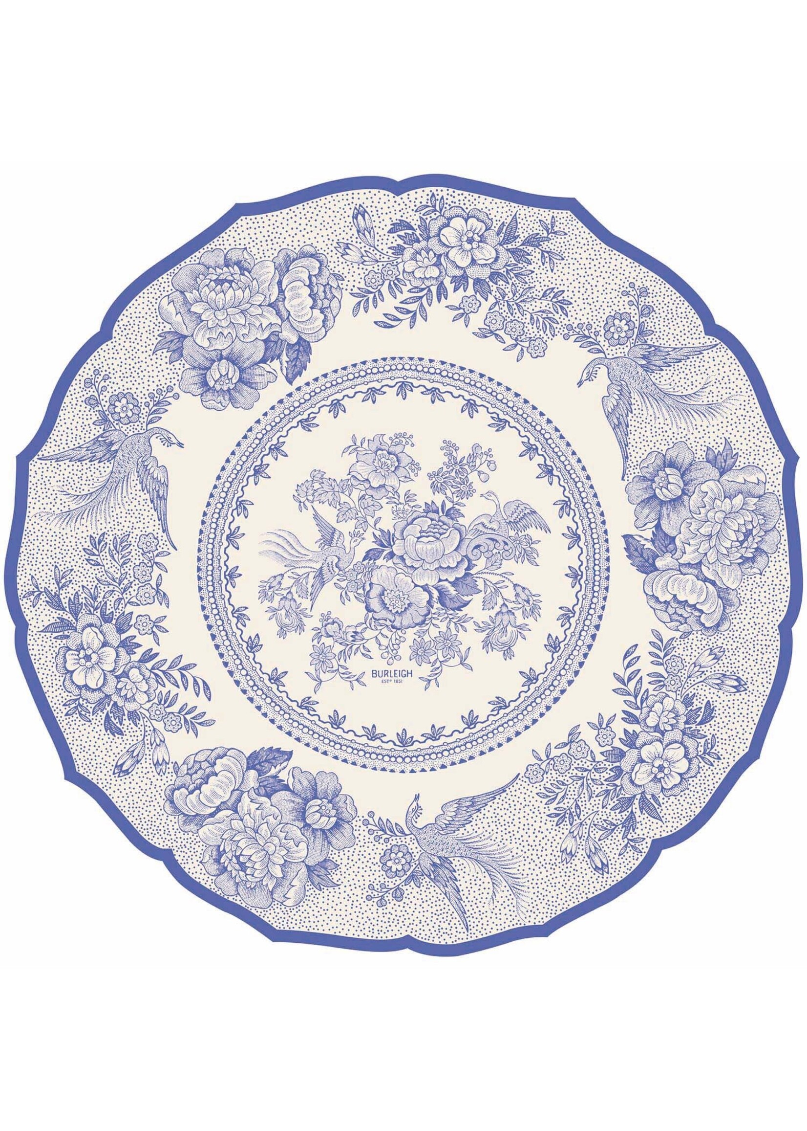 Die-cut Blue Asiatic Pheasants Placemat