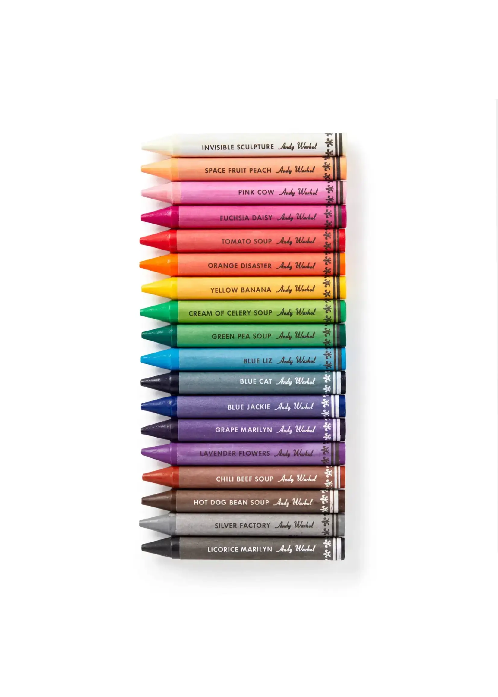 Hachette Book Group Andy Warhol Soup Can Crayons + Sharpener