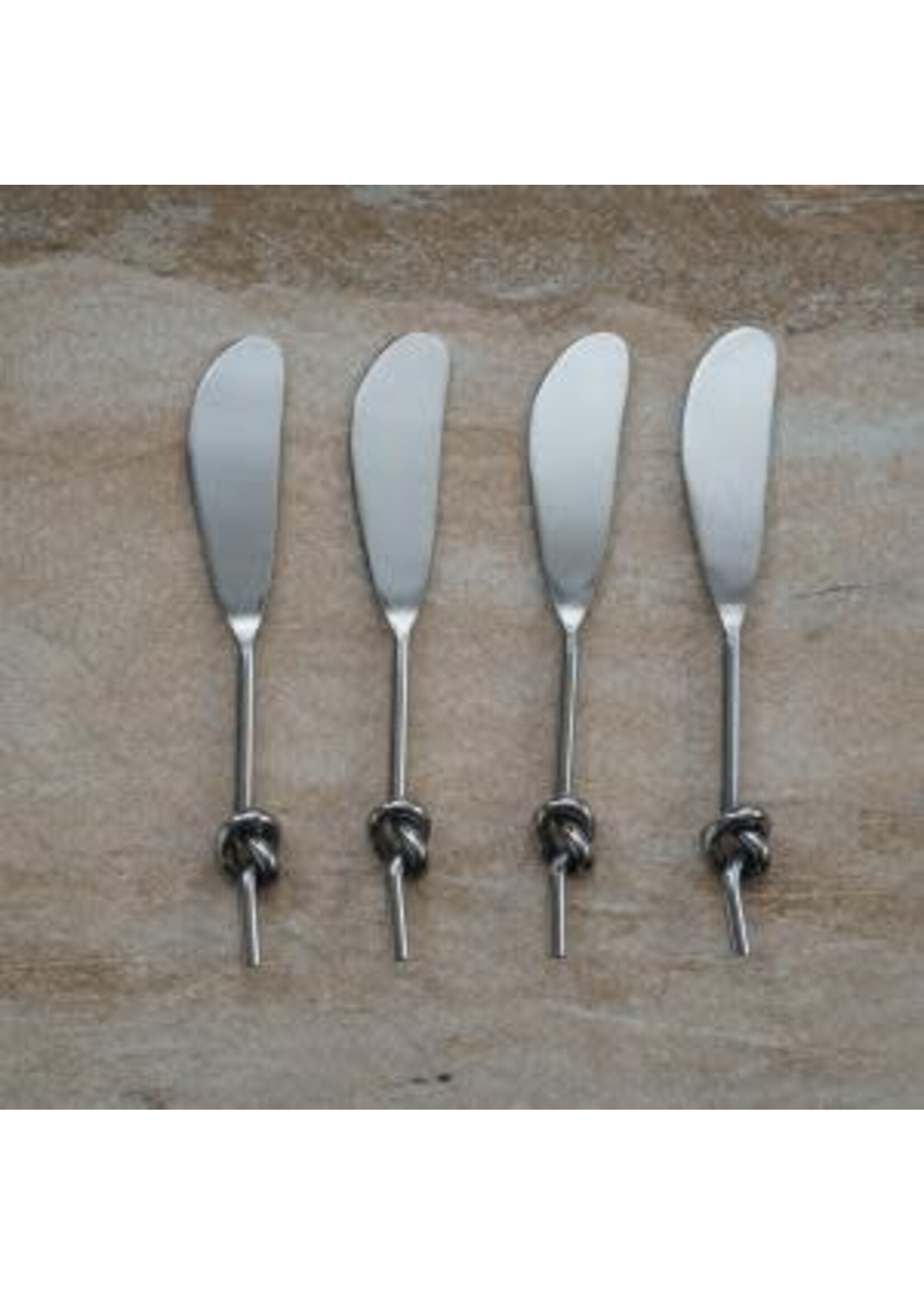 India Handicrafts Inc Spreaders Knot Handle (Set of 4)